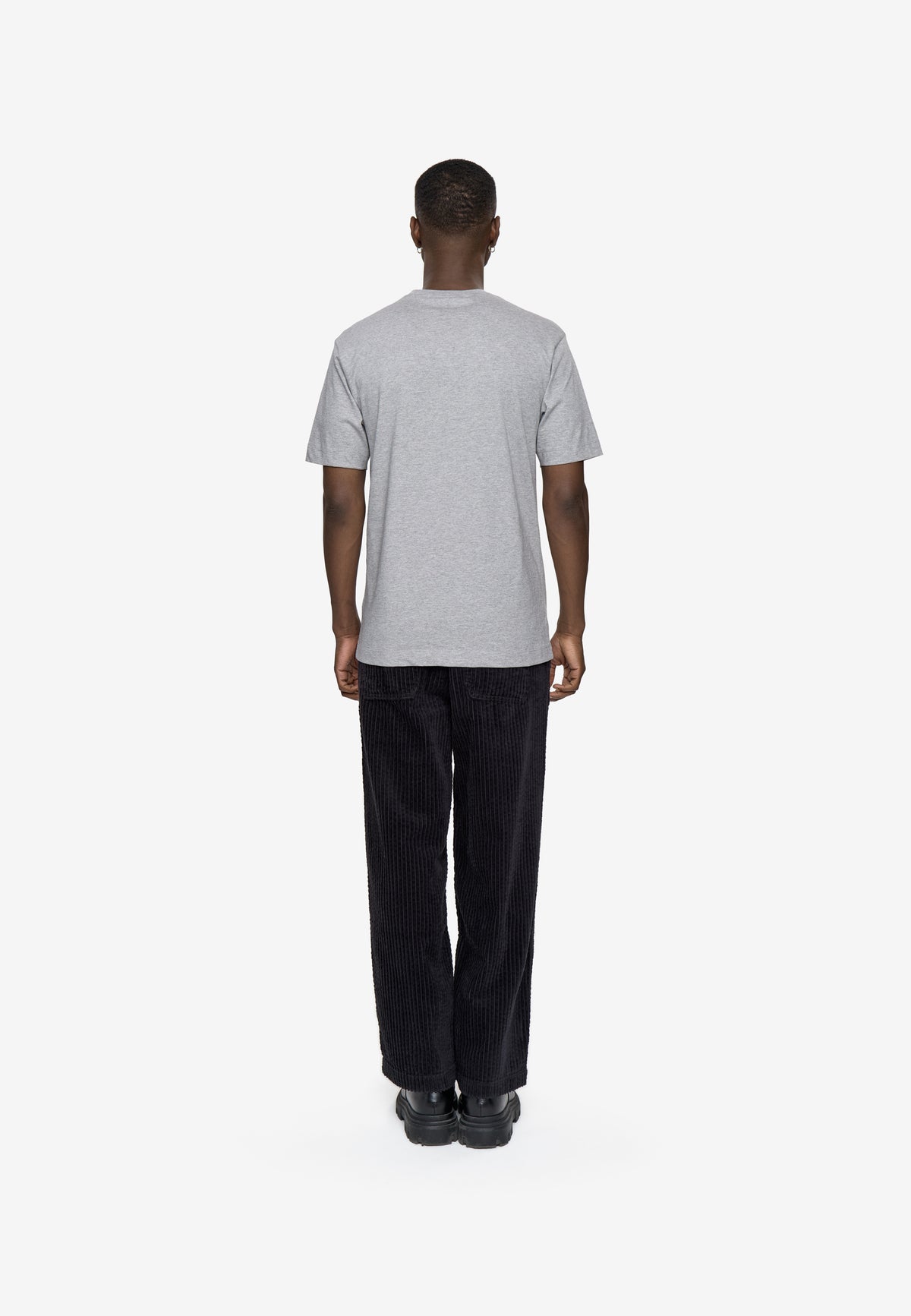 minimum male Aarhus short sleeved t-shirt G029 GOTS Short Sleeved T-shirt 910M Light Grey Melange