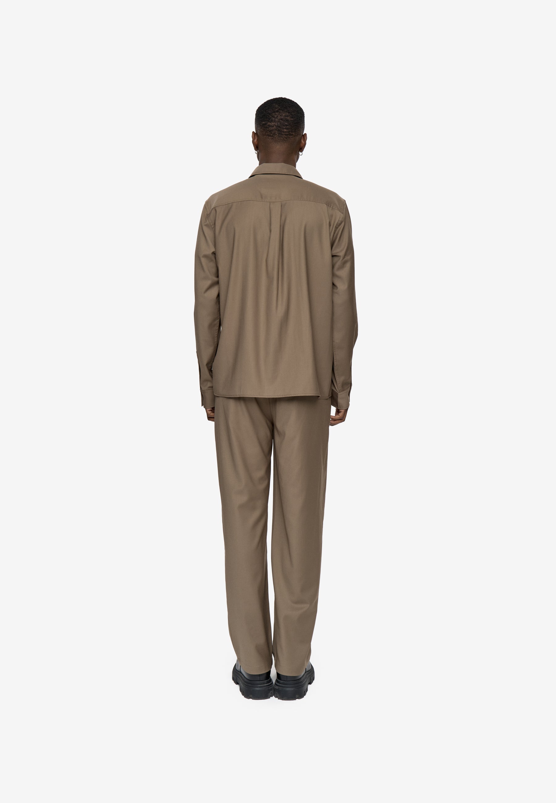 minimum male Albert rlx ls shirt 9968 Overshirt 1815 Shitake