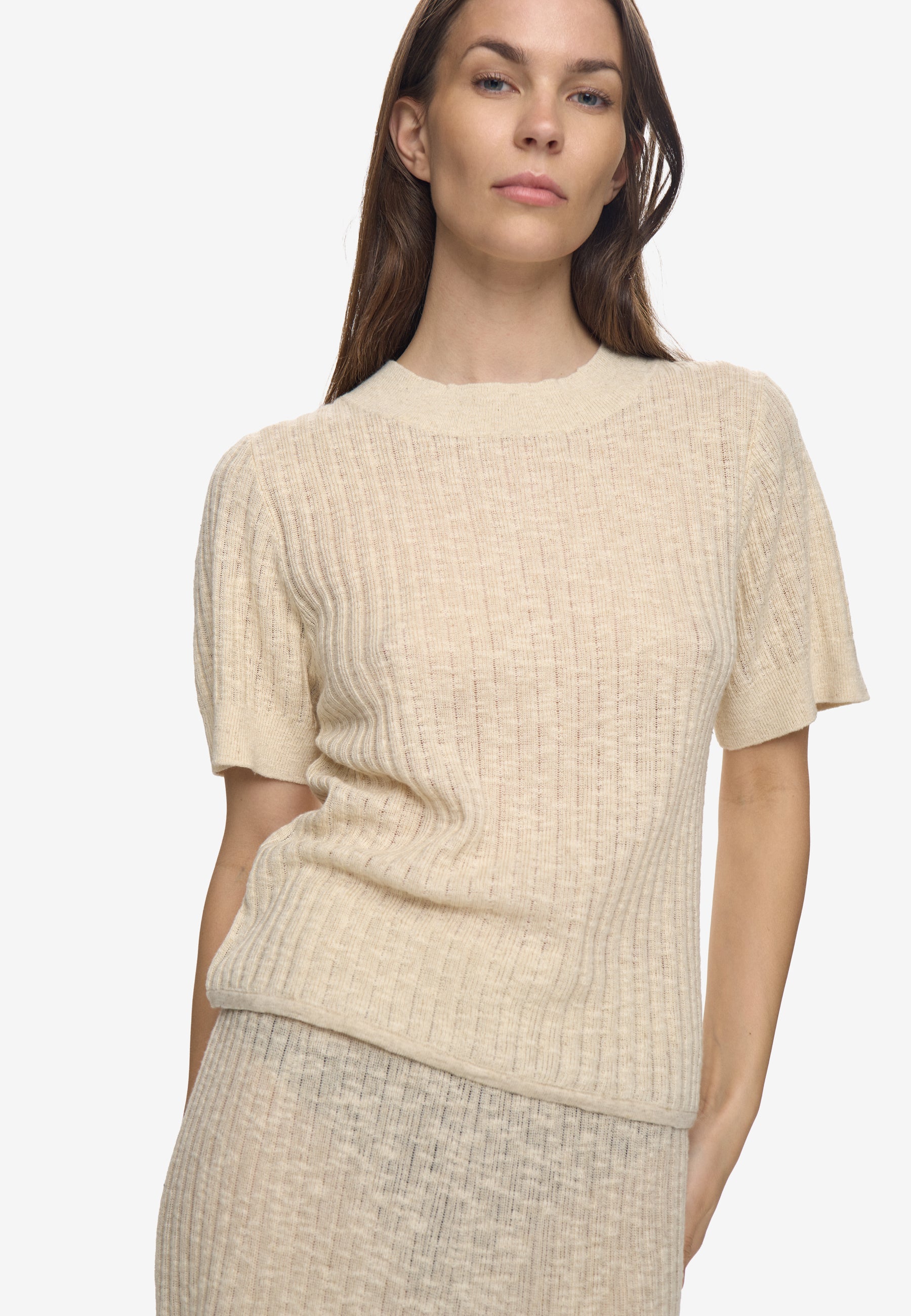 minimum female Aldina ss jumper 4746 Top 1105 Brown Rice
