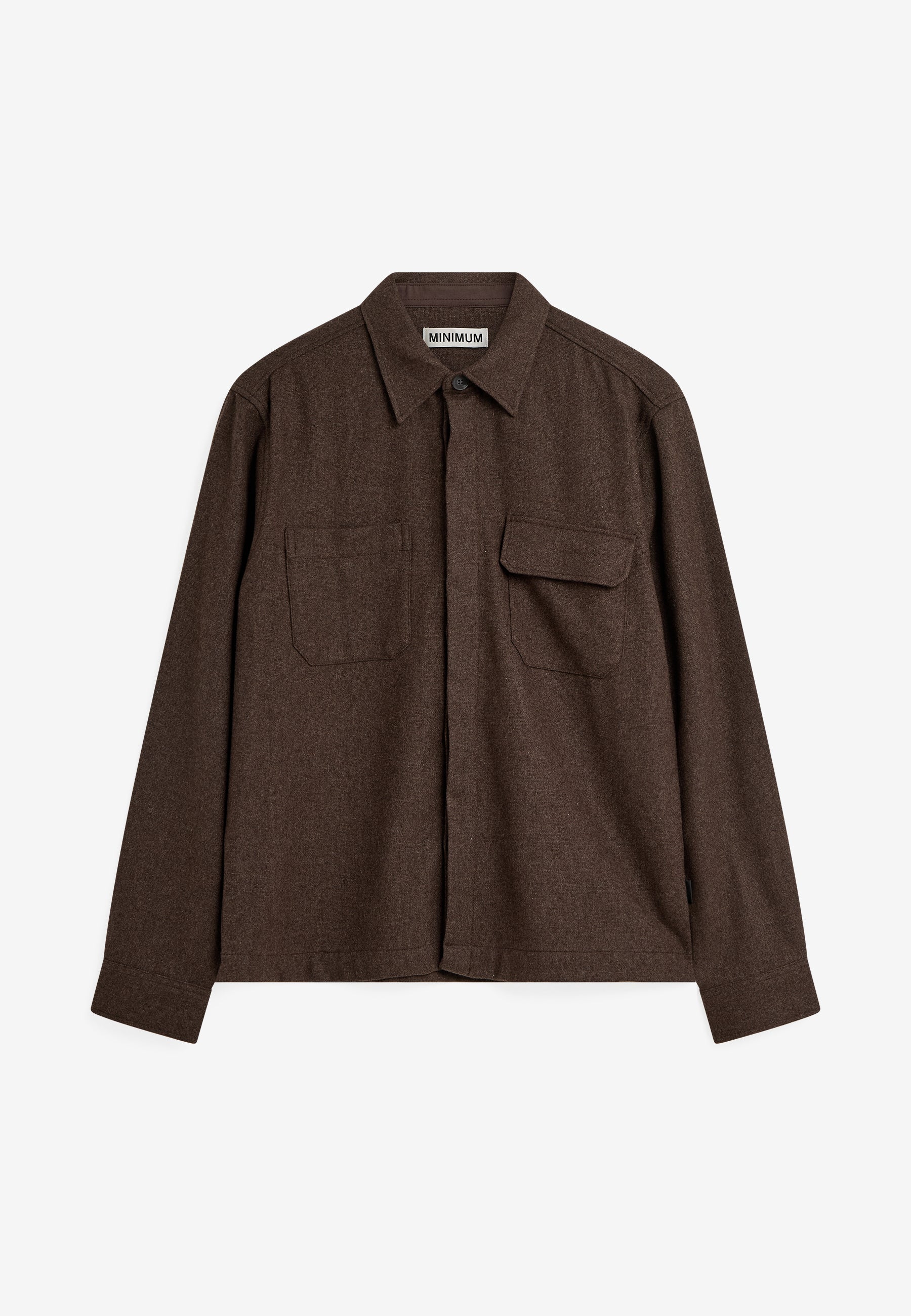 minimum male Fletcher rlx shirt 4887 Overshirt 0812 Turkish Coffee