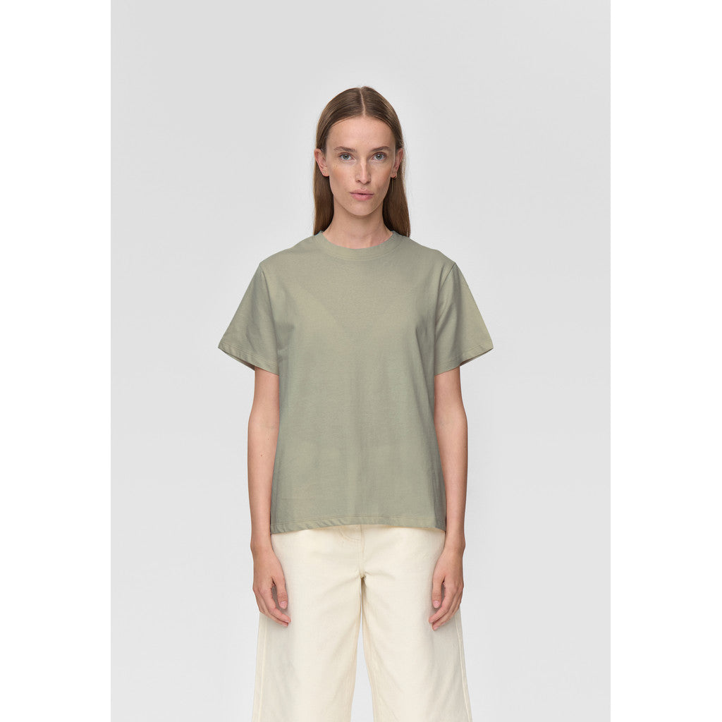 minimum female Lilou ss t-shirt G029 GOTS Short Sleeved T-shirt 0110 Desert Sage