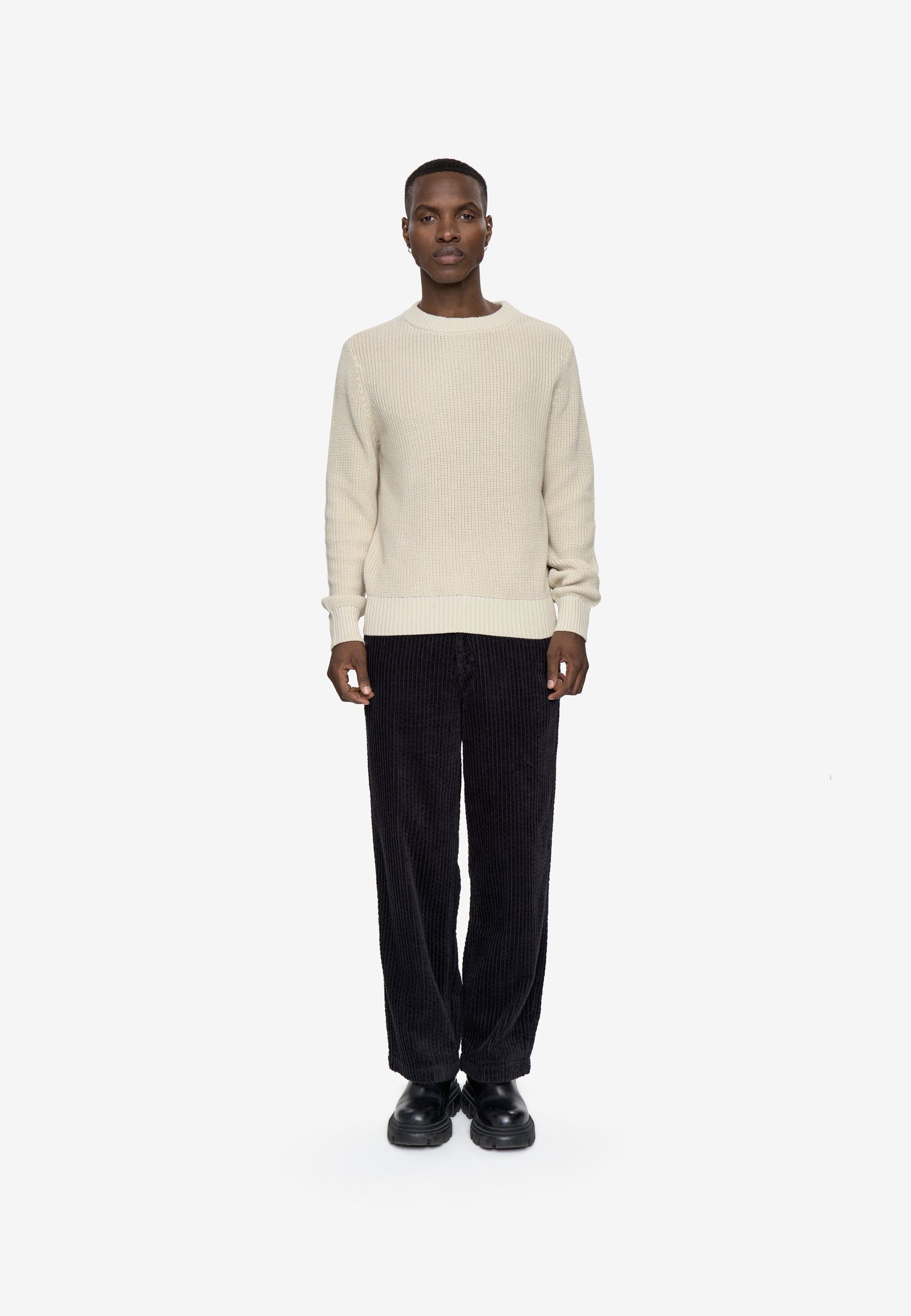 minimum male Rob basic knit sweater G006 GOTS Sweater 6305 Pelican