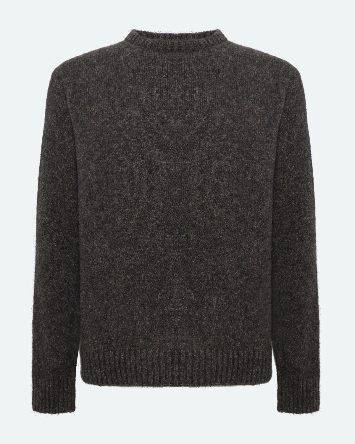 minimum male Roland knit 3815 Jumper 980M Dark Grey Melange