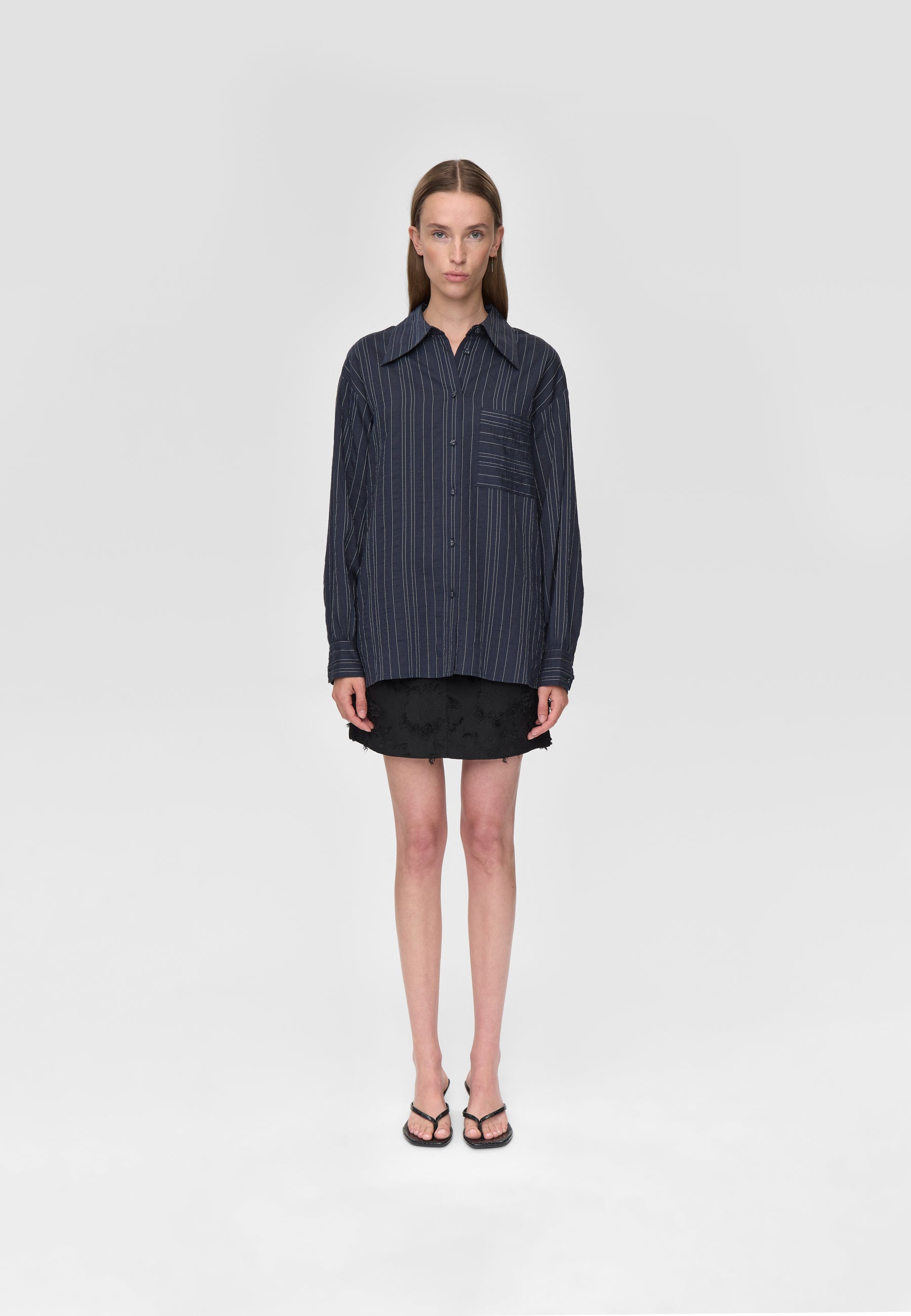 minimum female Zaya shirt 4630 Long Sleeved Shirt 3922 Sky Captain