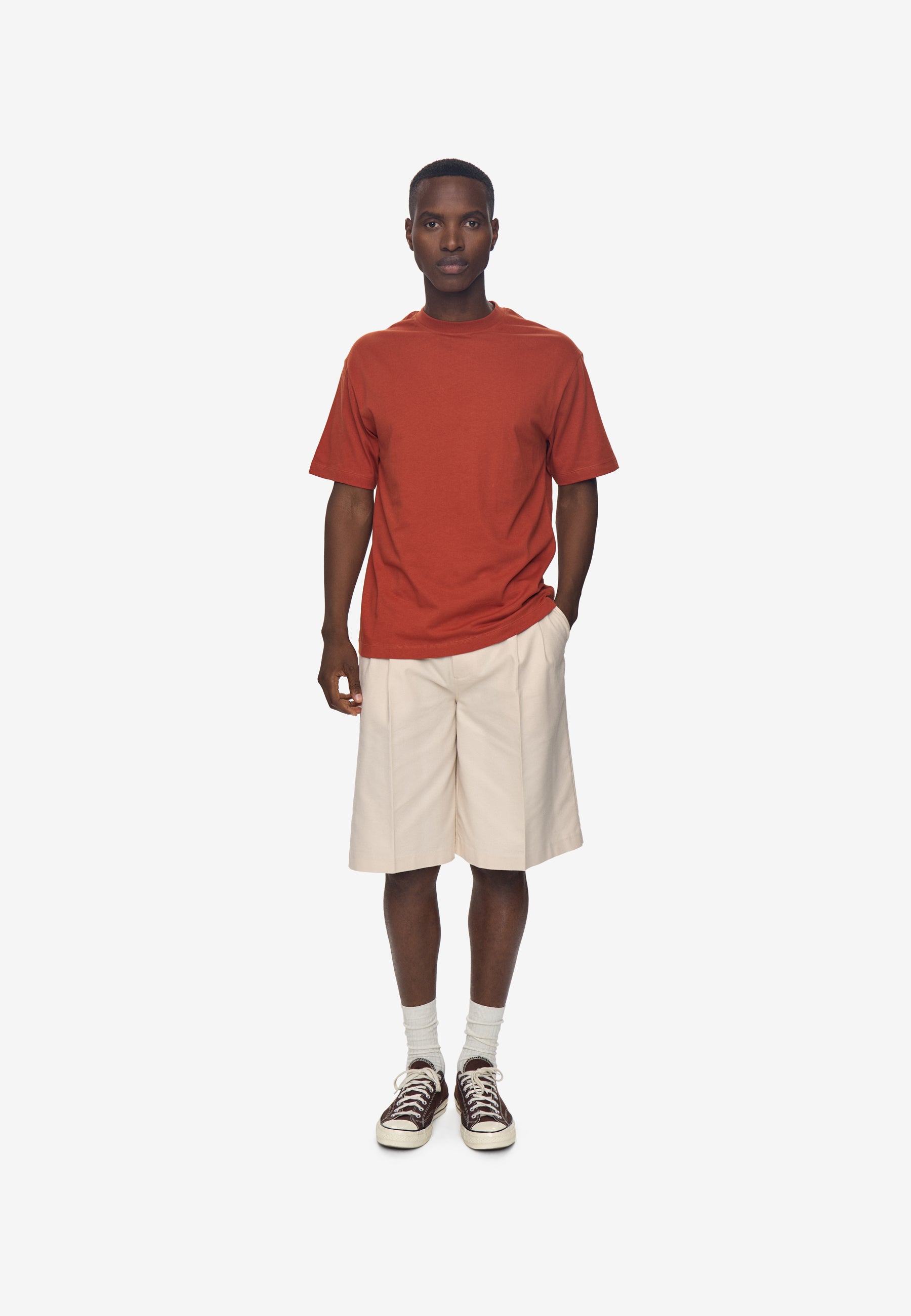 minimum male Aarhus short sleeved t-shirt G029 GOTS Short Sleeved T-shirt 1350 Burnt Brick