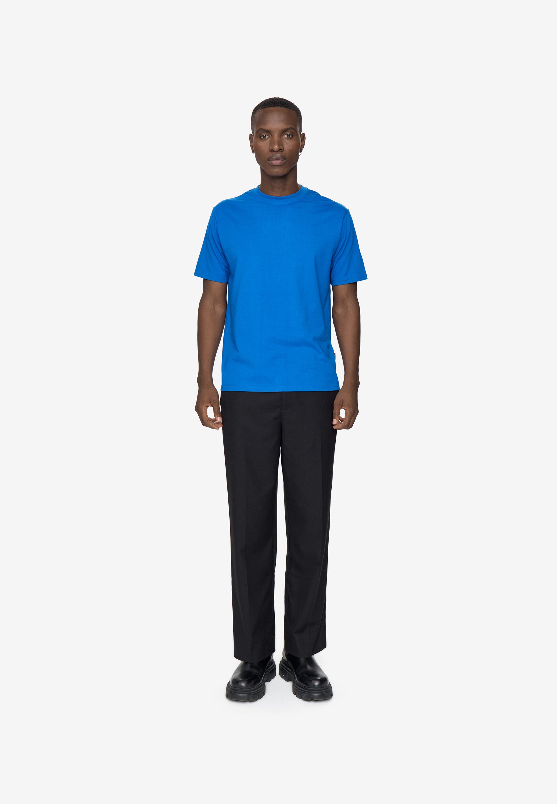 minimum male Aarhus short sleeved t-shirt G029 GOTS Short Sleeved T-shirt 4148 Victoria Blue