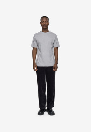 minimum male Aarhus short sleeved t-shirt G029 GOTS Short Sleeved T-shirt 910M Light Grey Melange