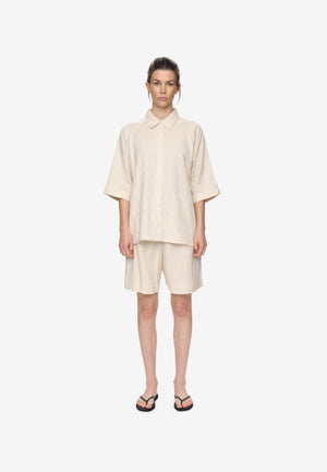 minimum female Abby wide ss shirt 3069 Short Sleeved Shirt 1105 Brown Rice