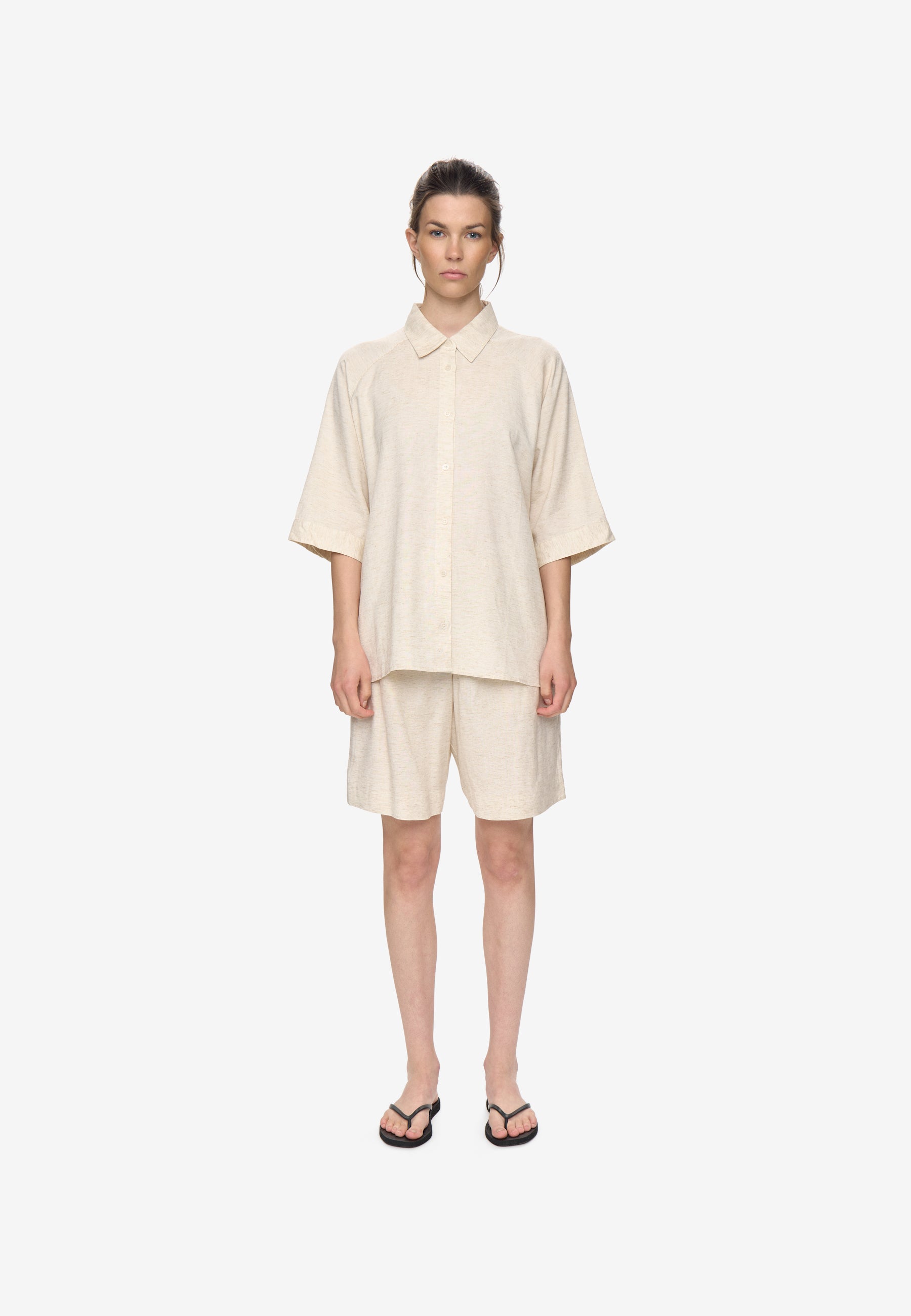 minimum female Abby wide ss shirt 3069 Short Sleeved Shirt 1105 Brown Rice