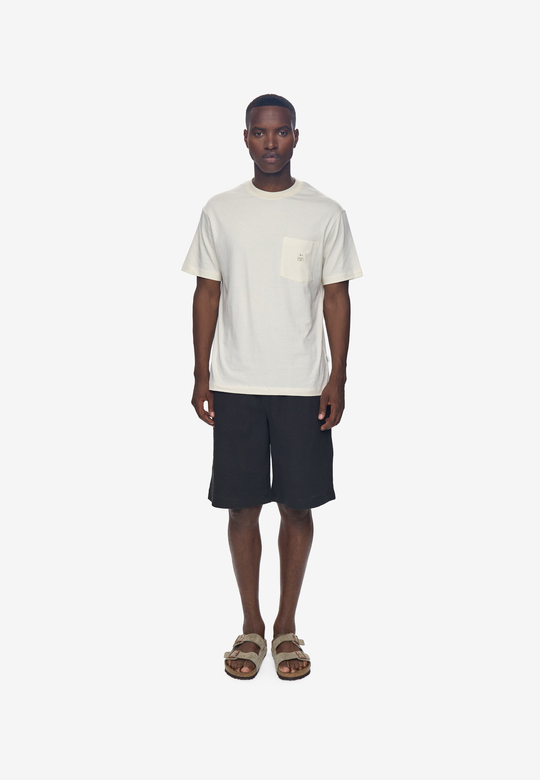 minimum male Adam reg ss pocket tee G029 Short Sleeved T-shirt 0608 Coco Milk