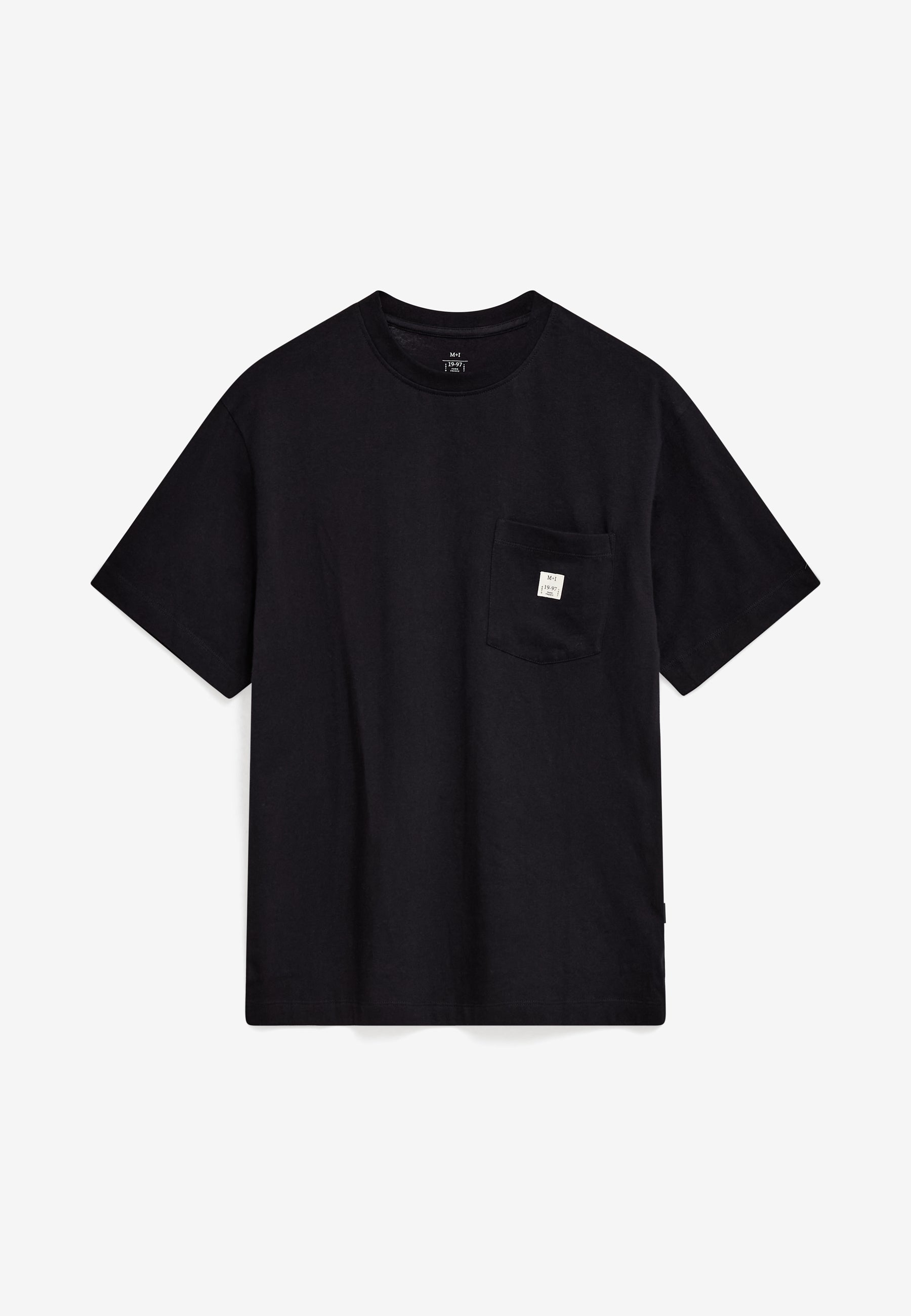 minimum male Adam reg ss pocket tee G029 Short Sleeved T-shirt 999 Black
