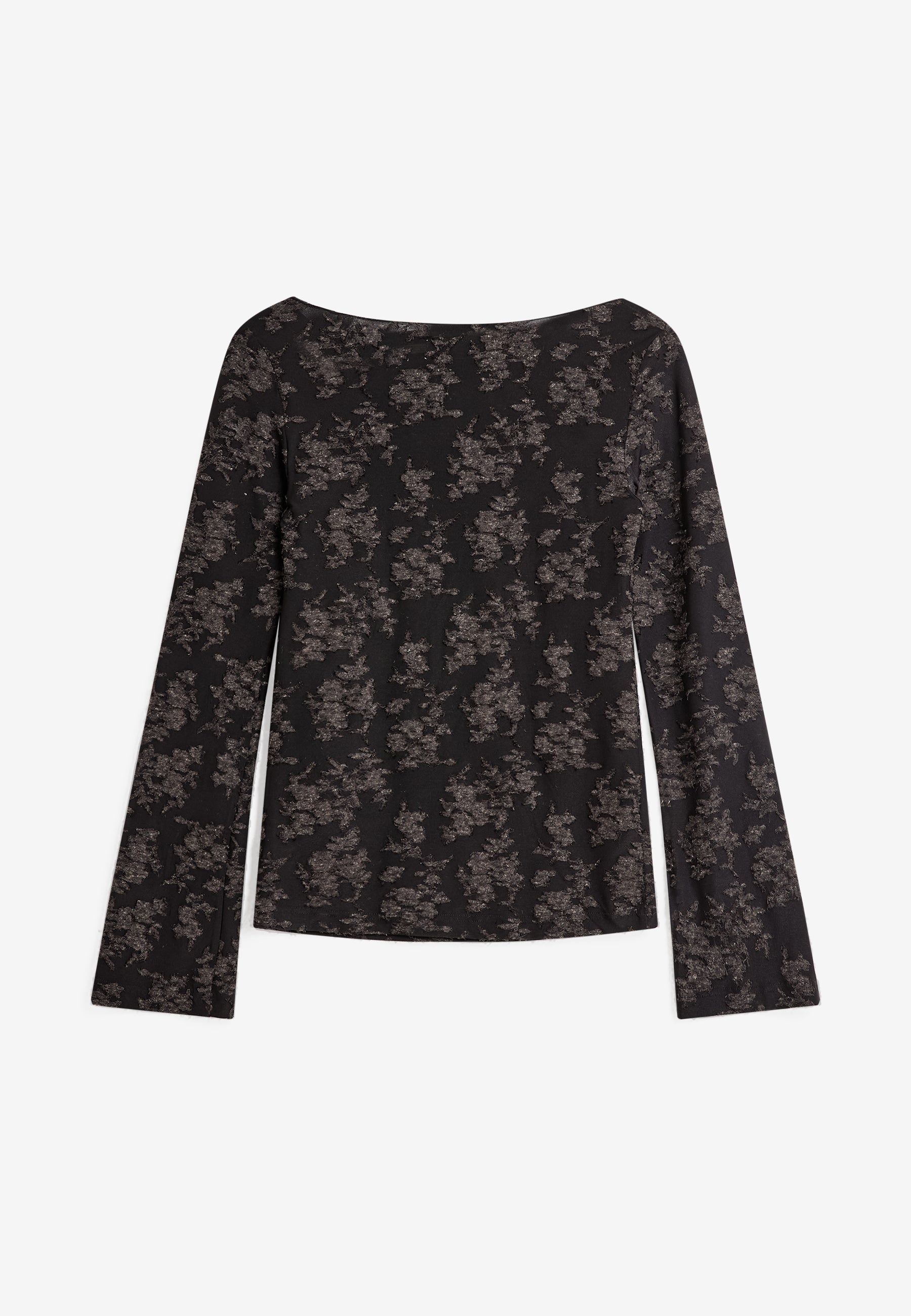 minimum female Aina boat neck ls t-shirt 4590 Long Sleeved T-shirt 999 Black