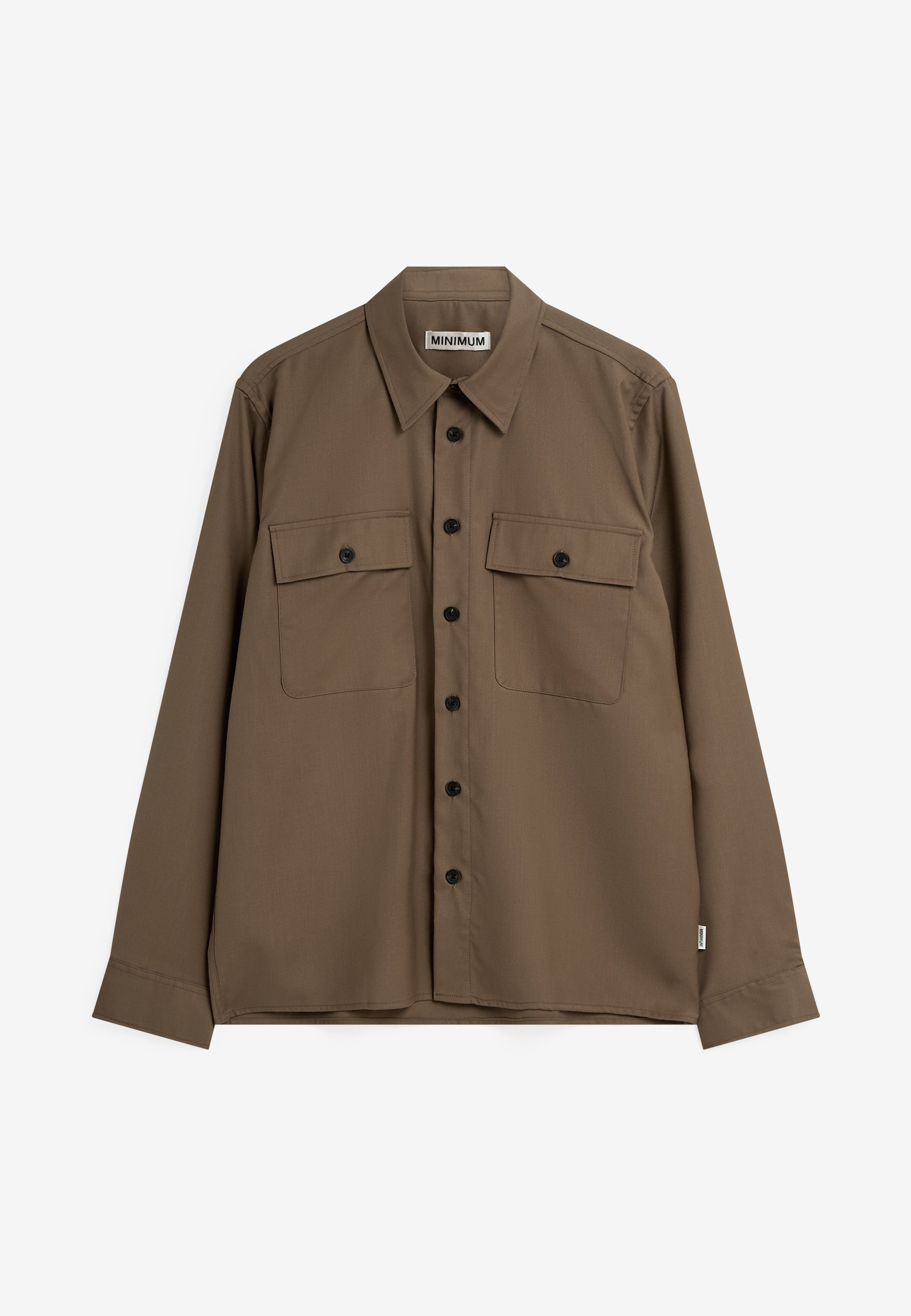 minimum male Albert rlx ls shirt 9968 Overshirt 1815 Shitake