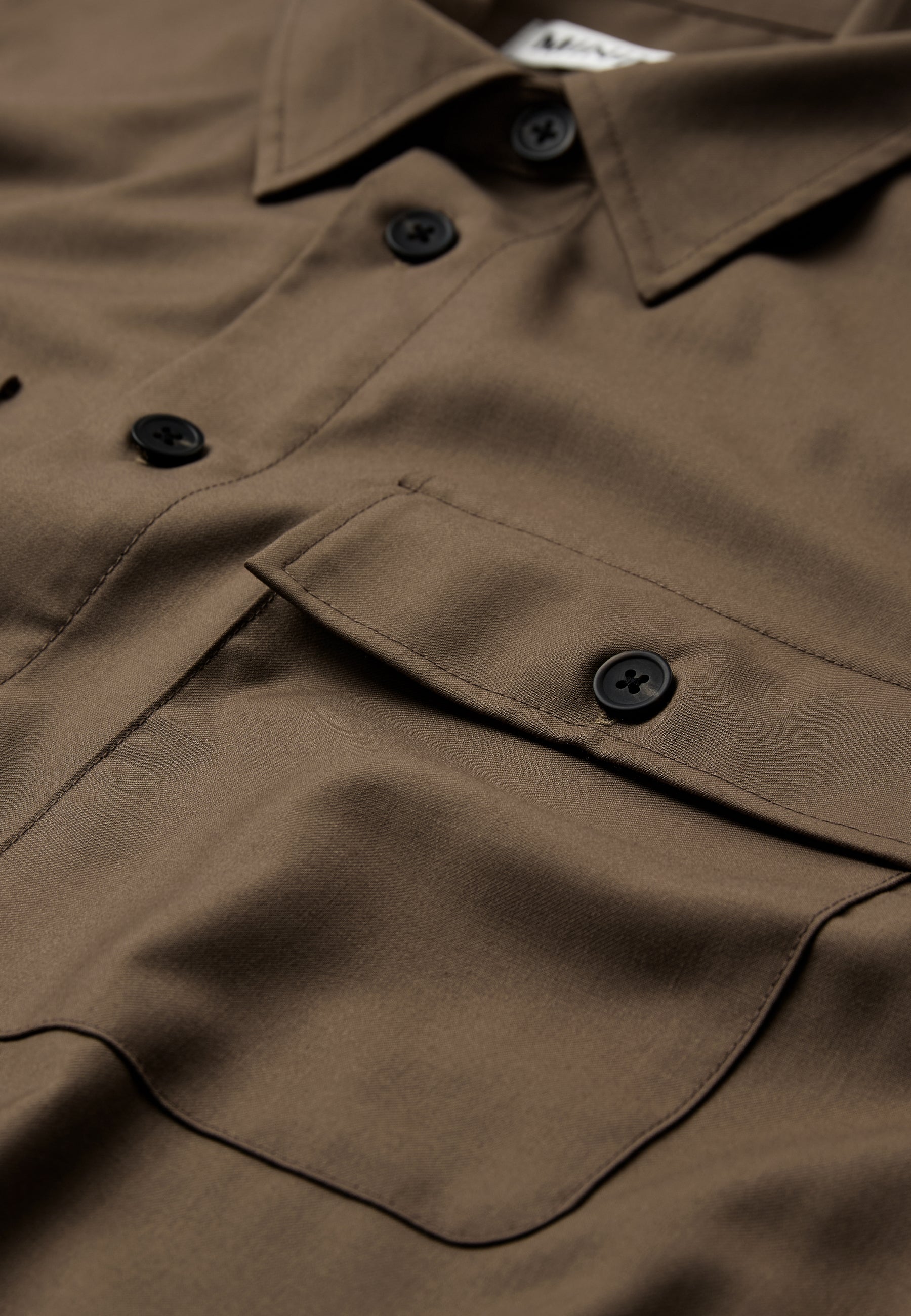 minimum male Albert rlx ls shirt 9968 Overshirt 1815 Shitake