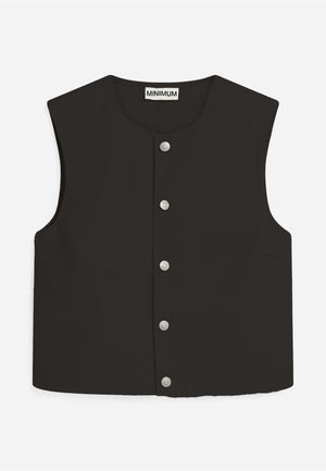 minimum female Alessia vest 4579 Gilet 999 Black