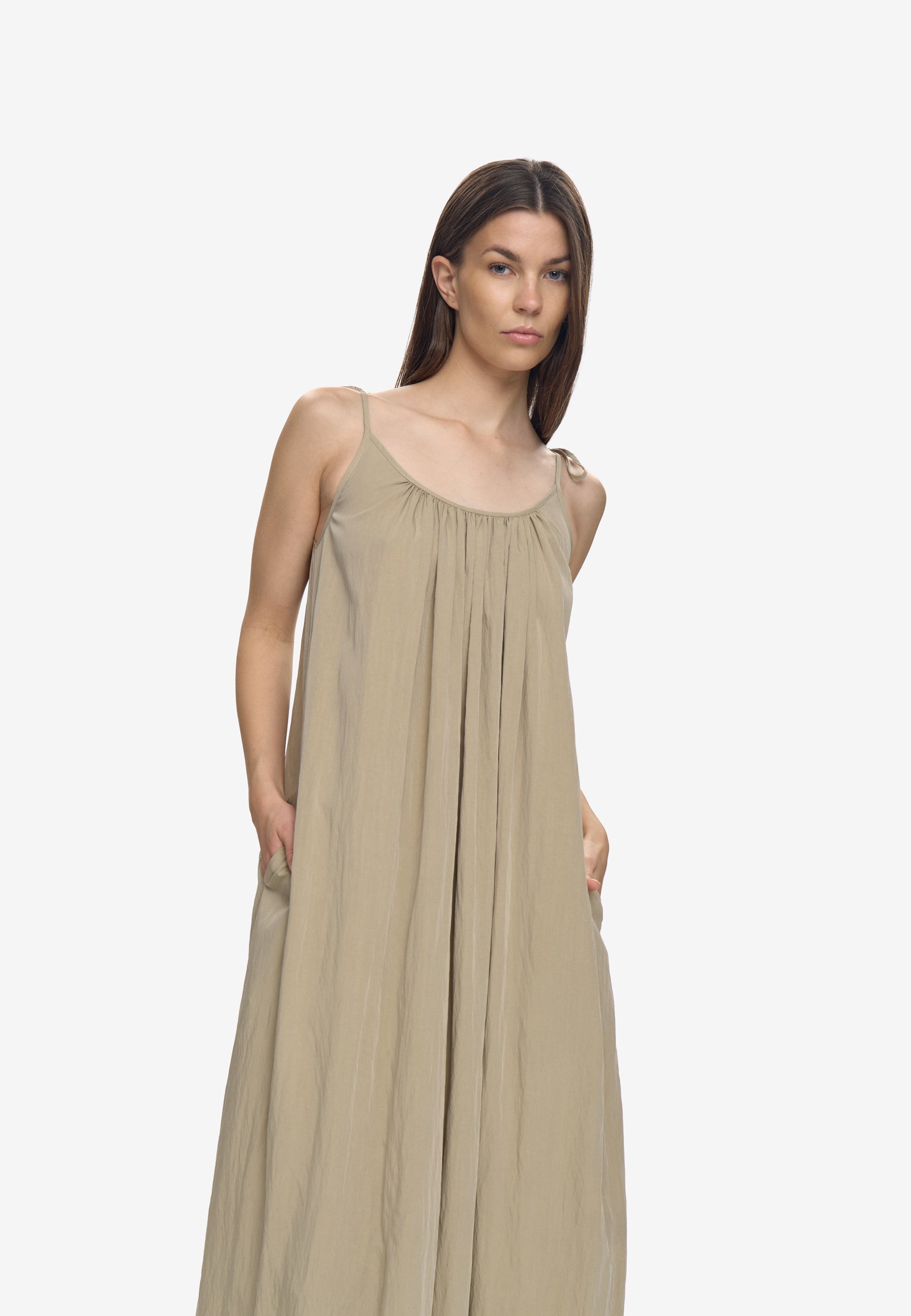 minimum female Ania long dress 4692 Maxi Dress 0518 Gray Green