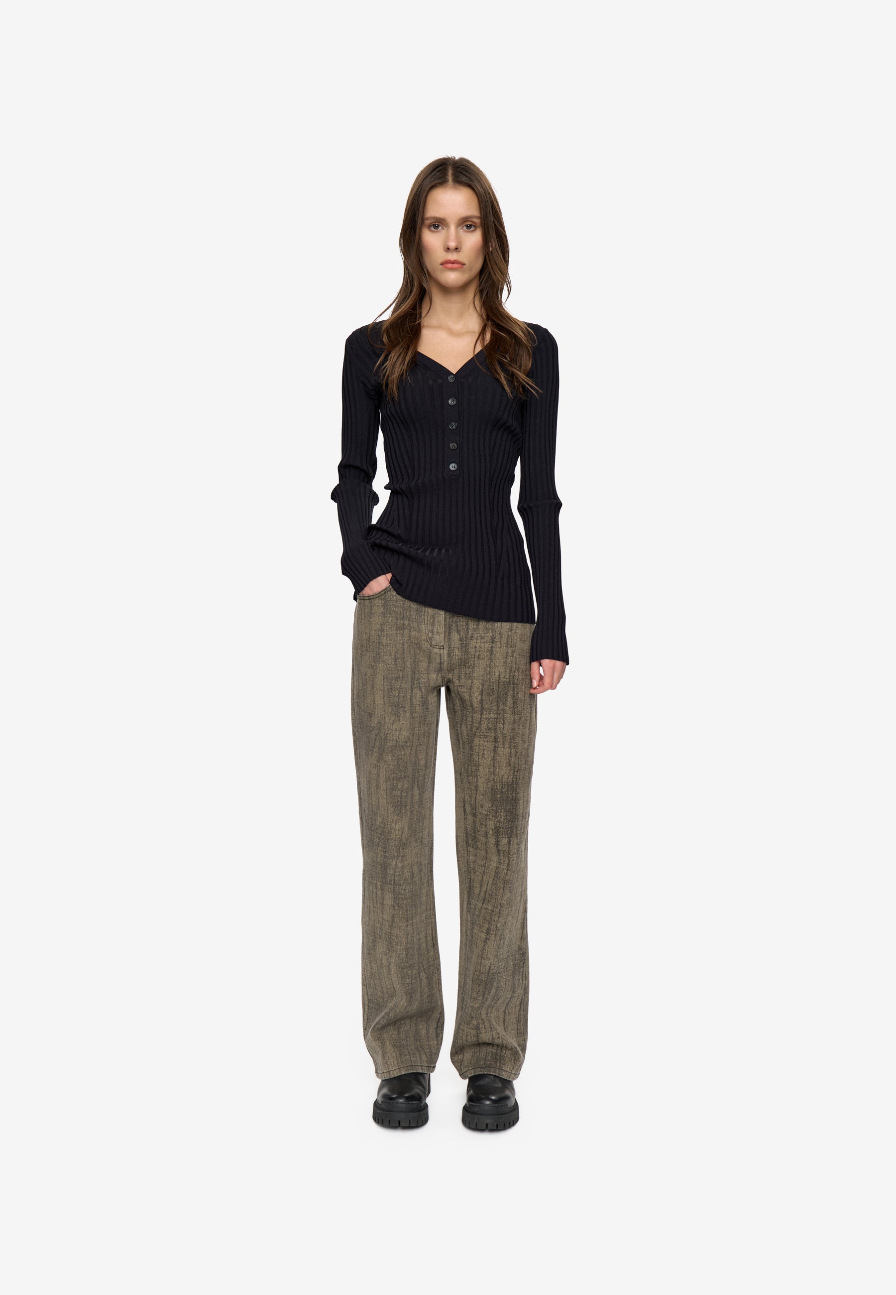 minimum female Annadel v-n jumper 4888 Jumper 999 Black