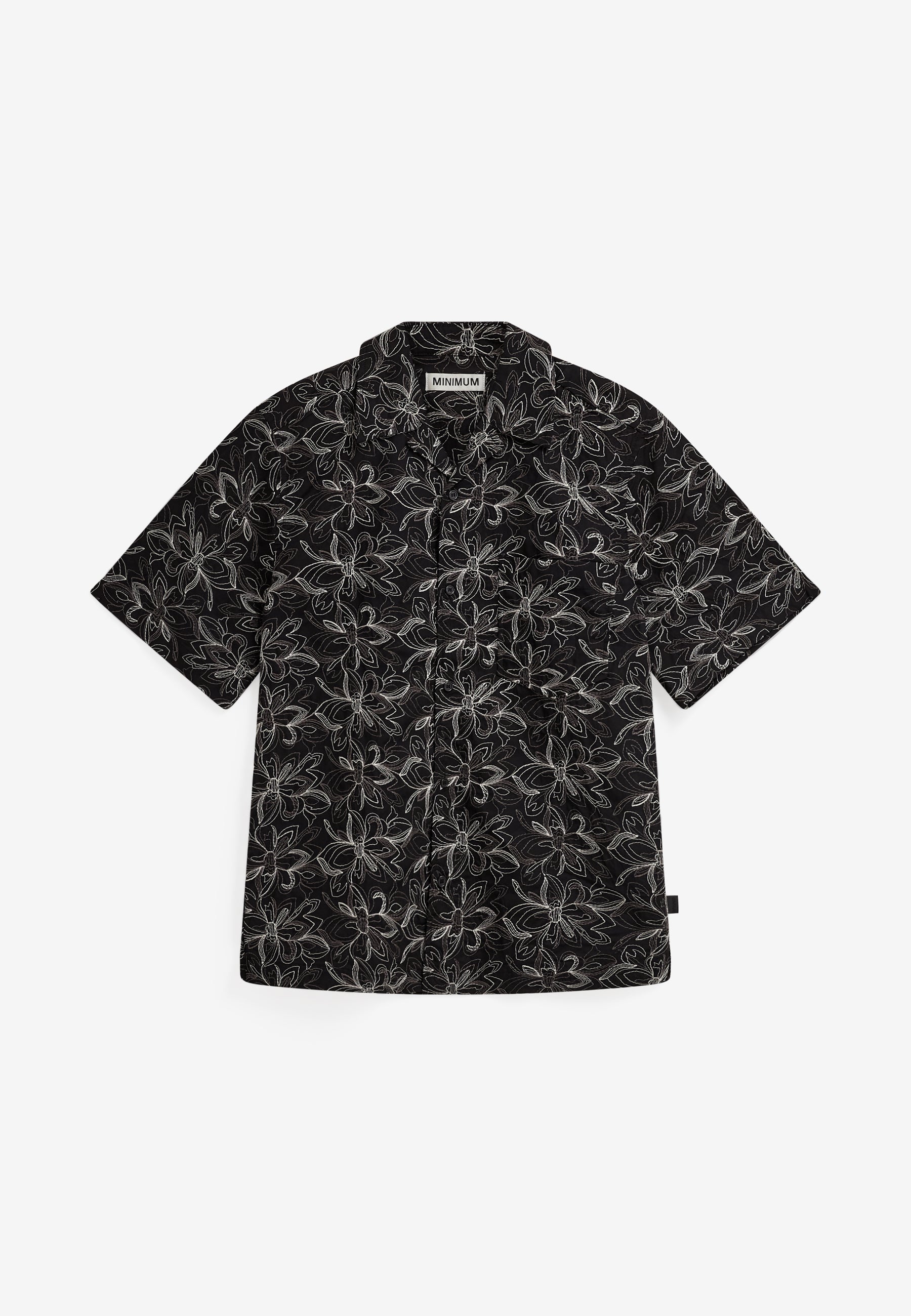 minimum male Hayden reg ss shirt 4690 Short Sleeved Shirt 999 Black