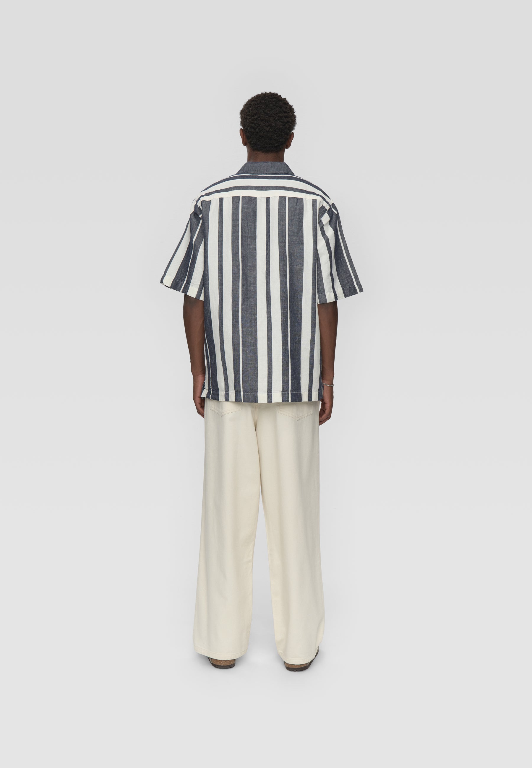 minimum male Hayden reg ss striped shirt 4577 Short Sleeved Shirt 3922 Sky Captain