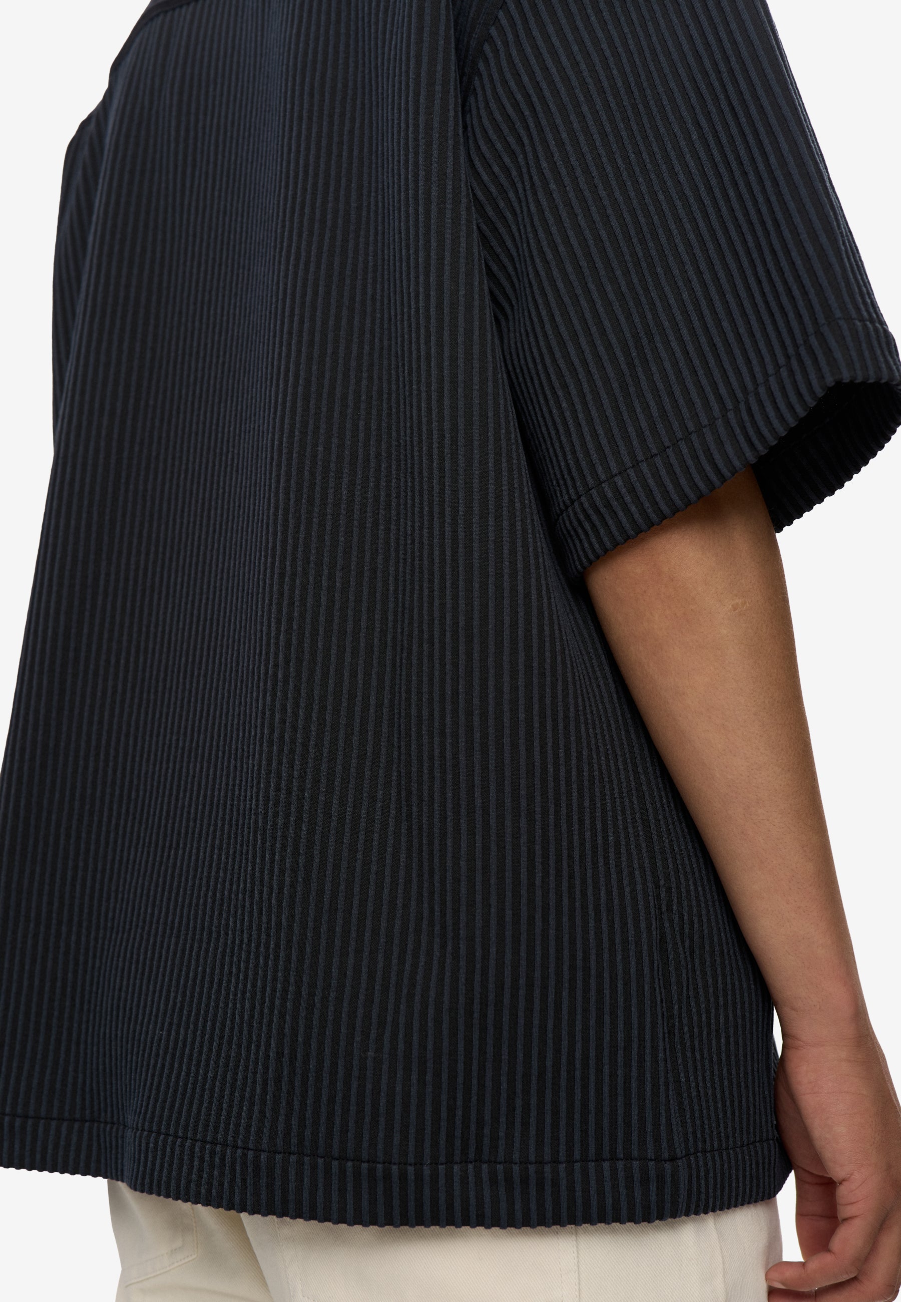 minimum male Keaton ovz ss striped shirt 4558 Short Sleeved Shirt 999 Black