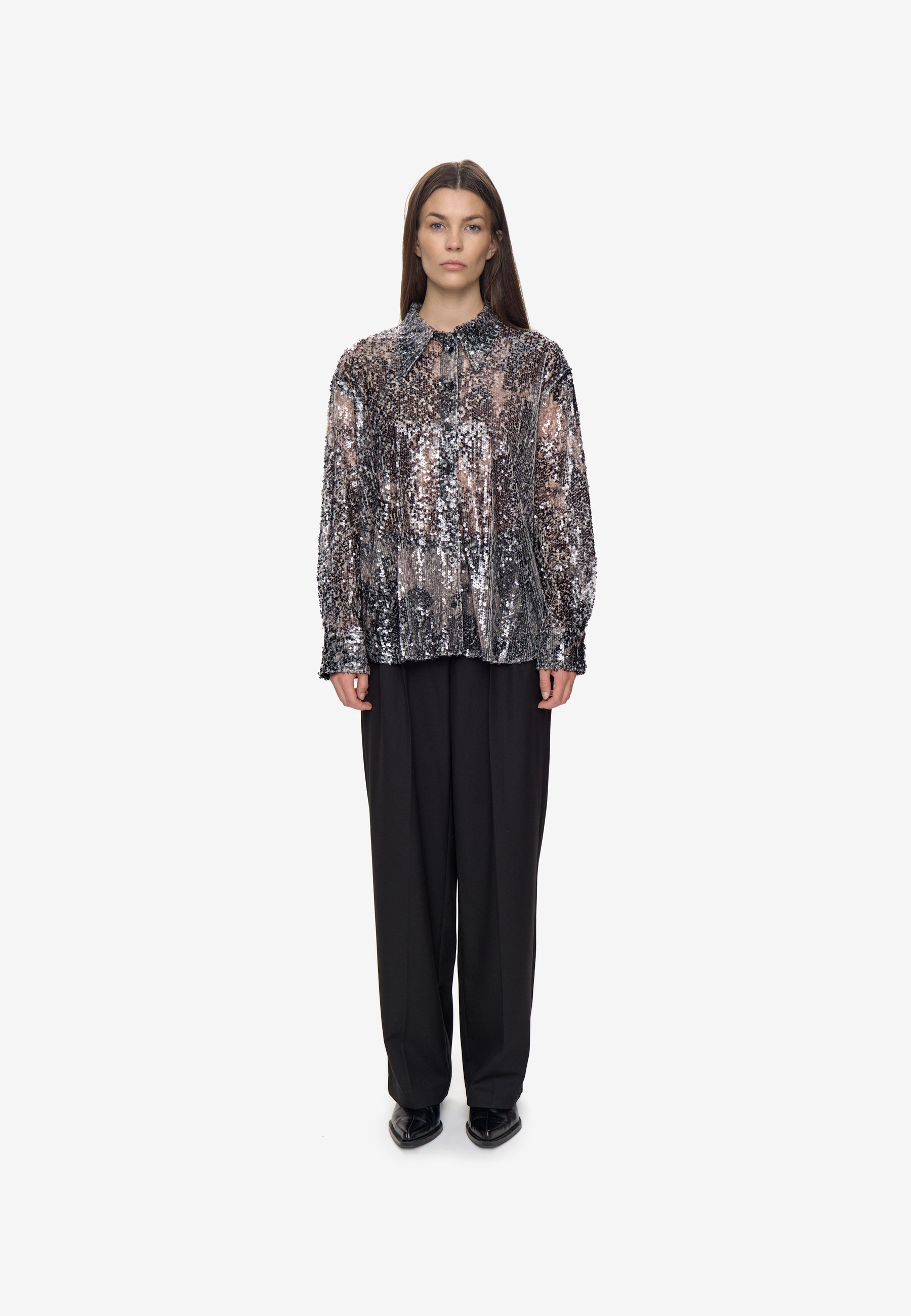 minimum female Lauren shirt 4517 Long Sleeved Shirt 999 Black