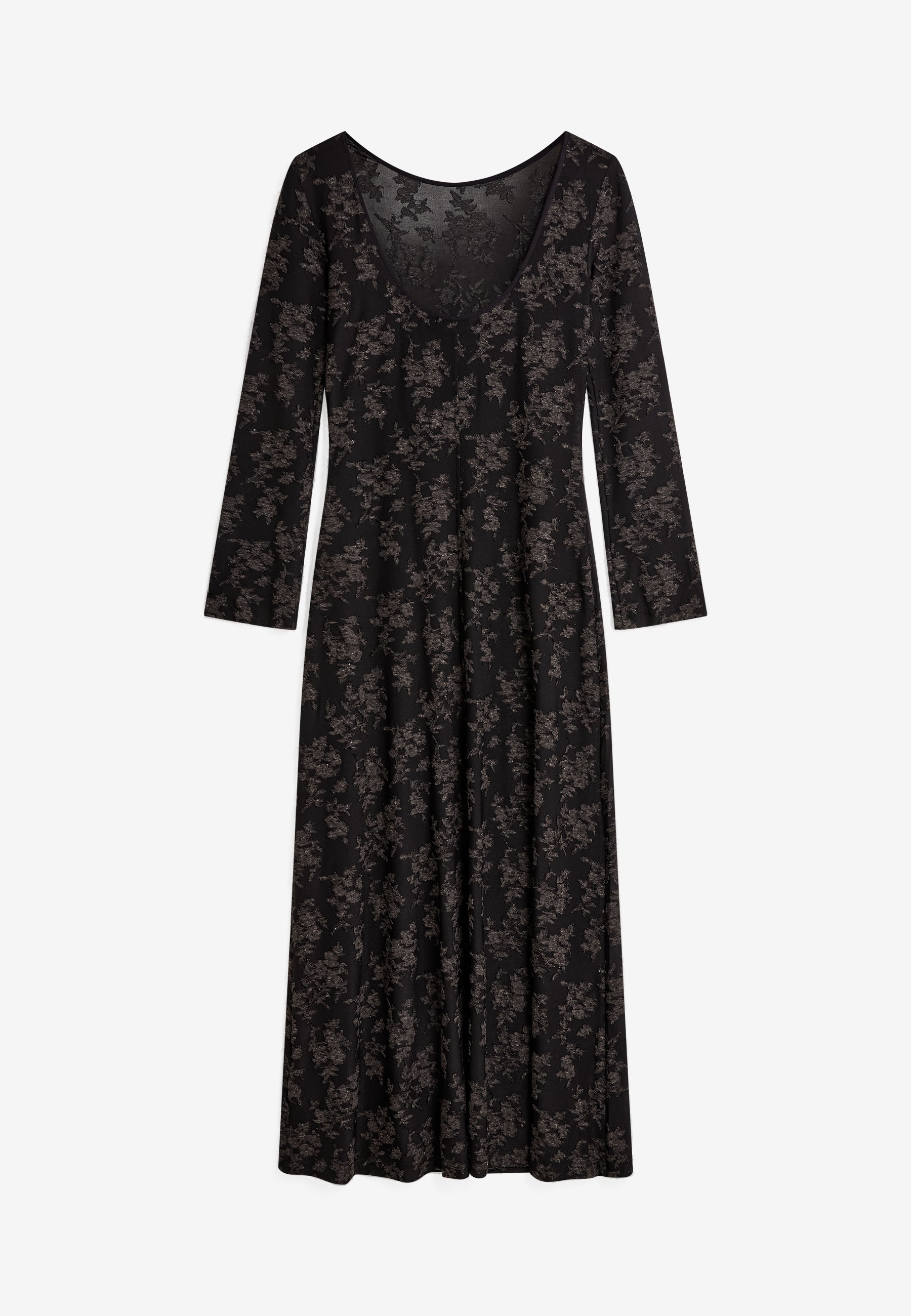 minimum female Leandra ls long dress 4590 Maxi Dress 999 Black
