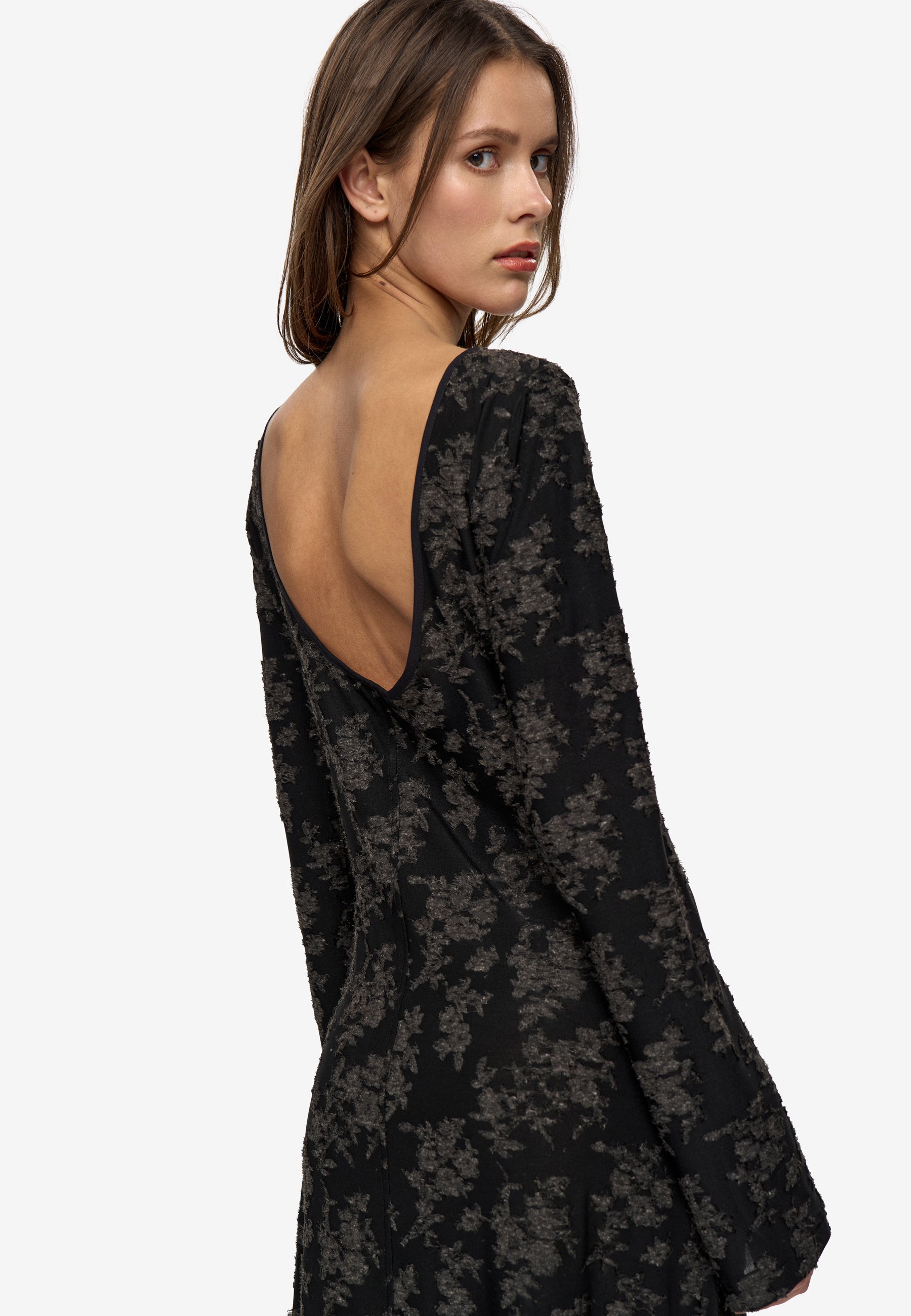 minimum female Leandra ls long dress 4590 Maxi Dress 999 Black