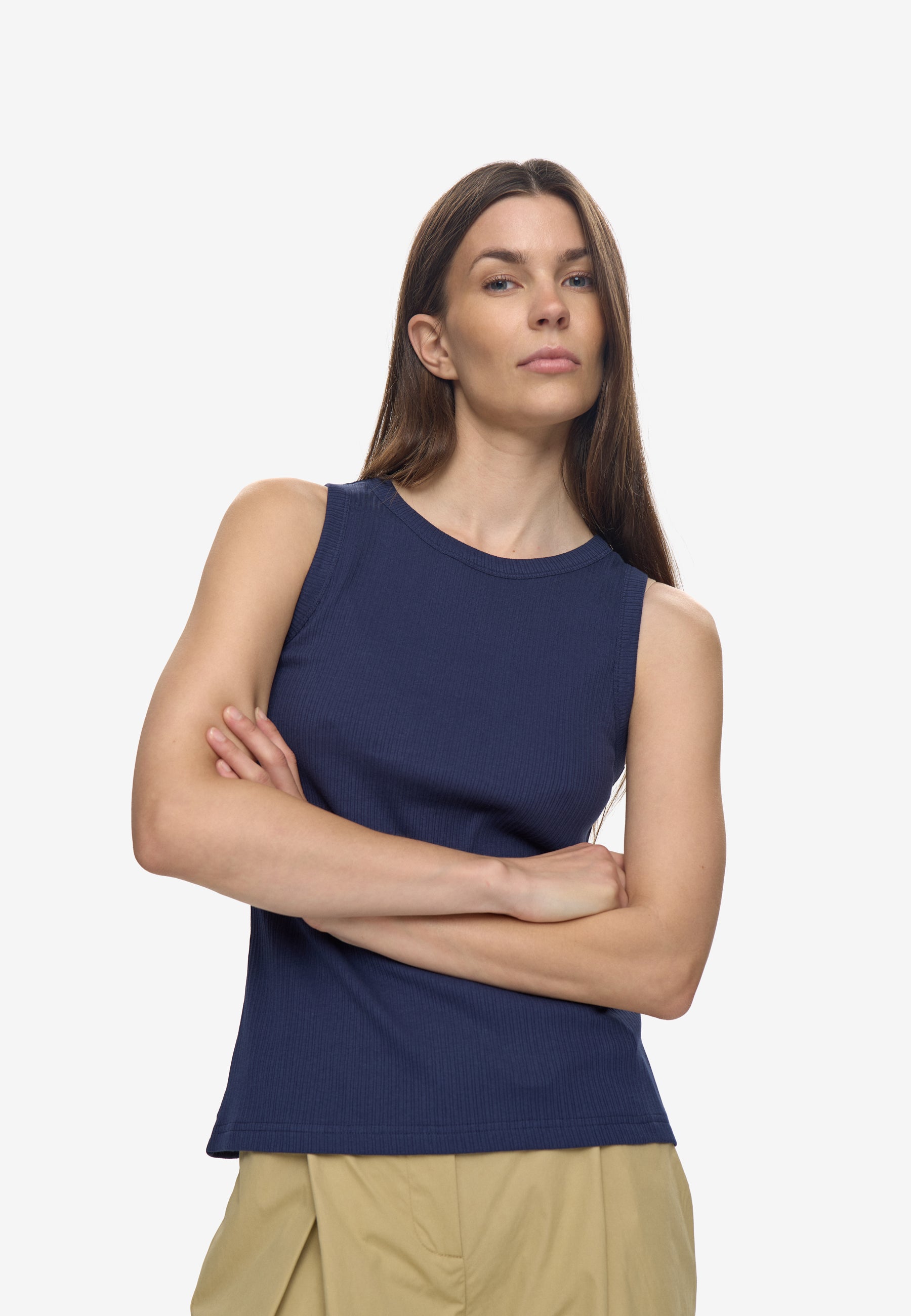 minimum female Lila tank top 4226 GOTS Gilet 2019 Peacoat