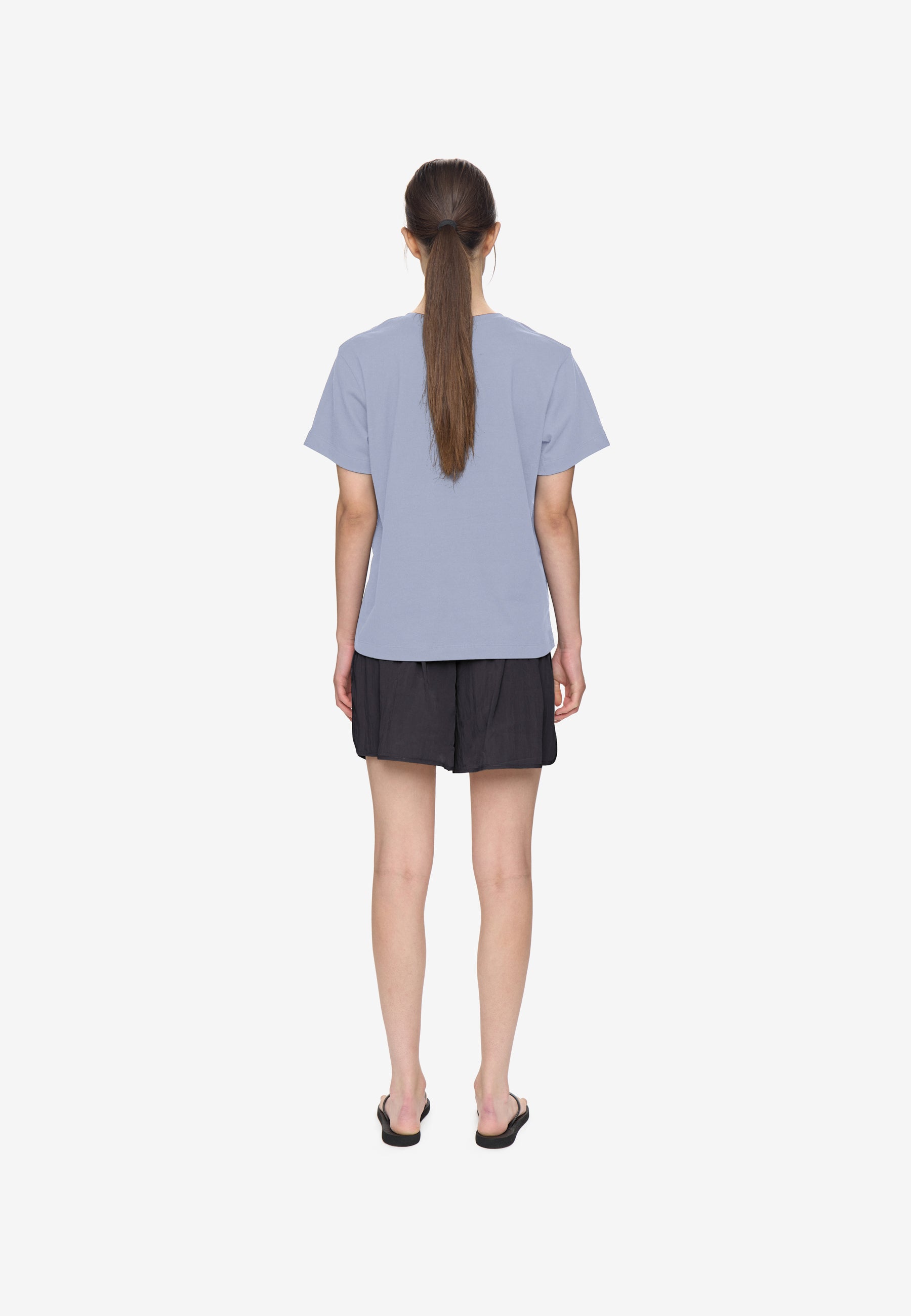 minimum female Lilou ss t-shirt G029 GOTS Short Sleeved T-shirt 1449 Xenon Blue