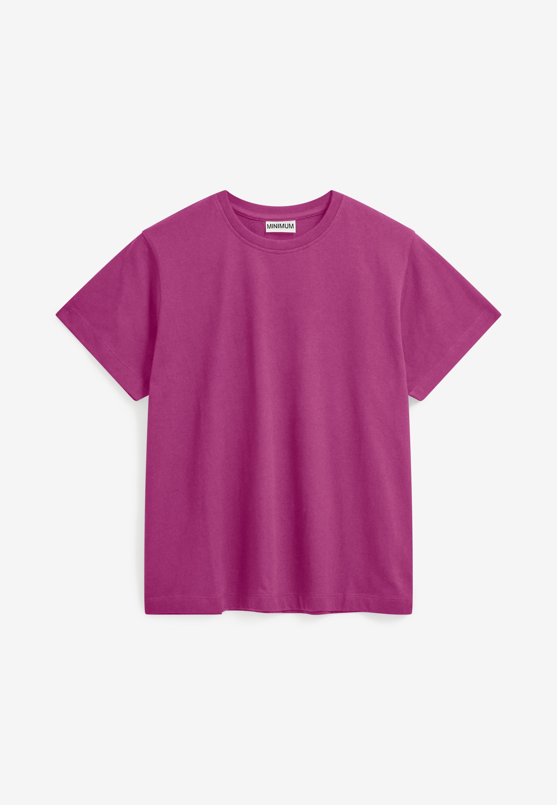 minimum female Lilou ss t-shirt G029 GOTS Short Sleeved T-shirt 2434 Festival Fuchsia