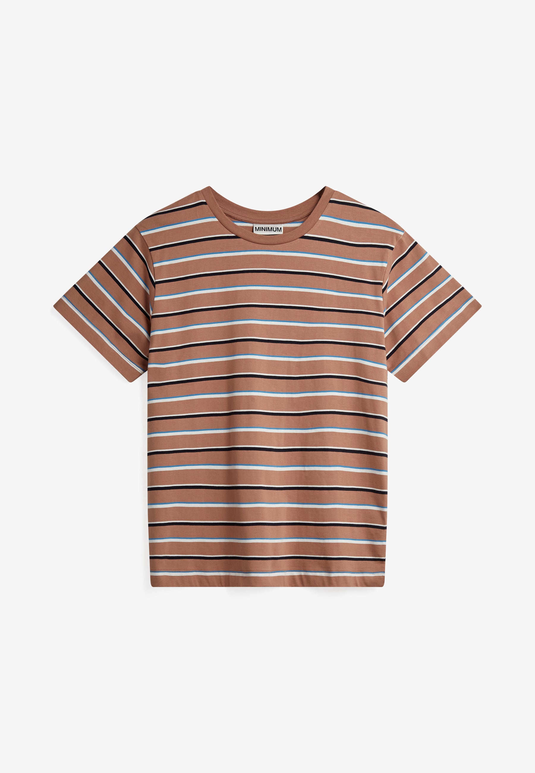 minimum female Lilou ss t-shirt G034 GOTS Short Sleeved T-shirt 1230 Mocha Mousse