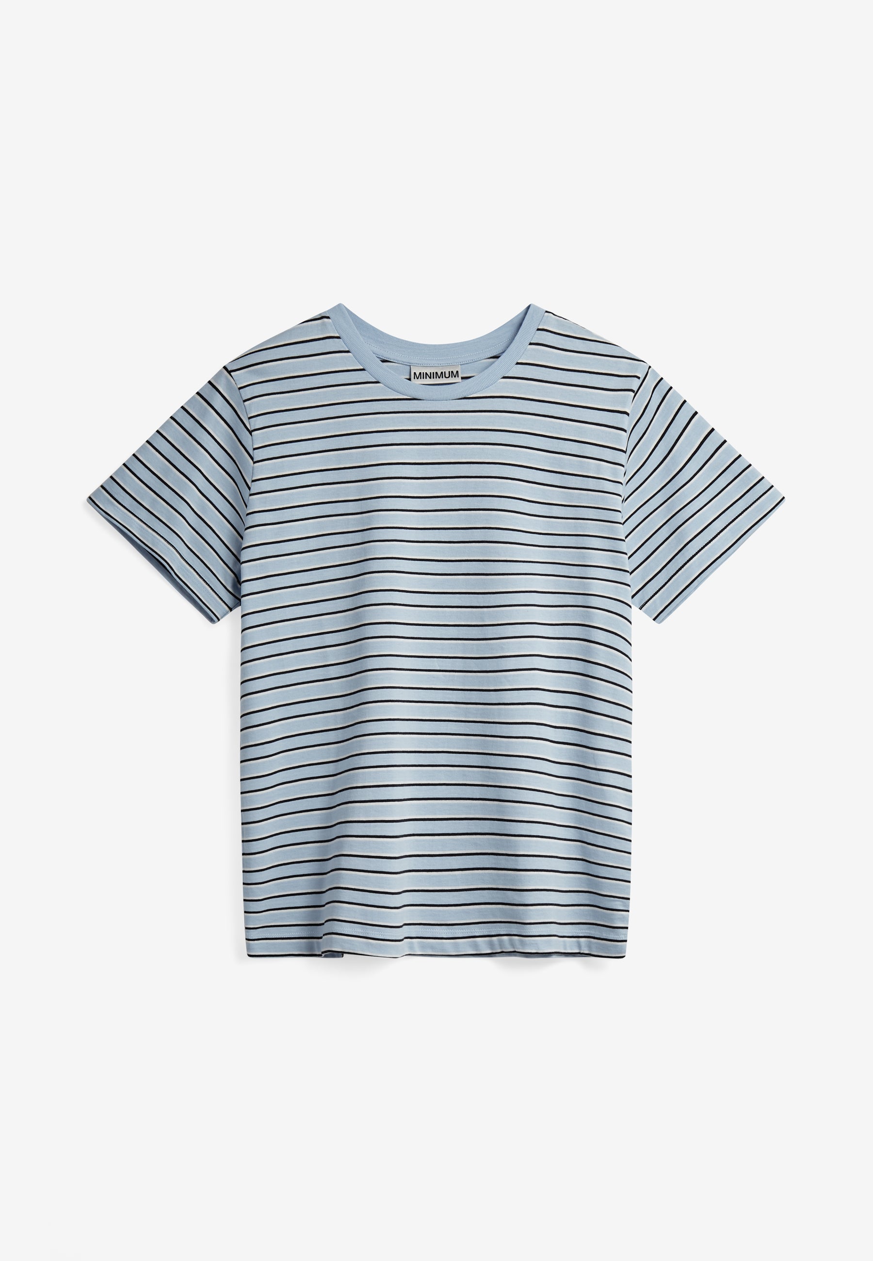 minimum female Lilou ss t-shirt G034 GOTS Short Sleeved T-shirt 4115 Cashmere Blue