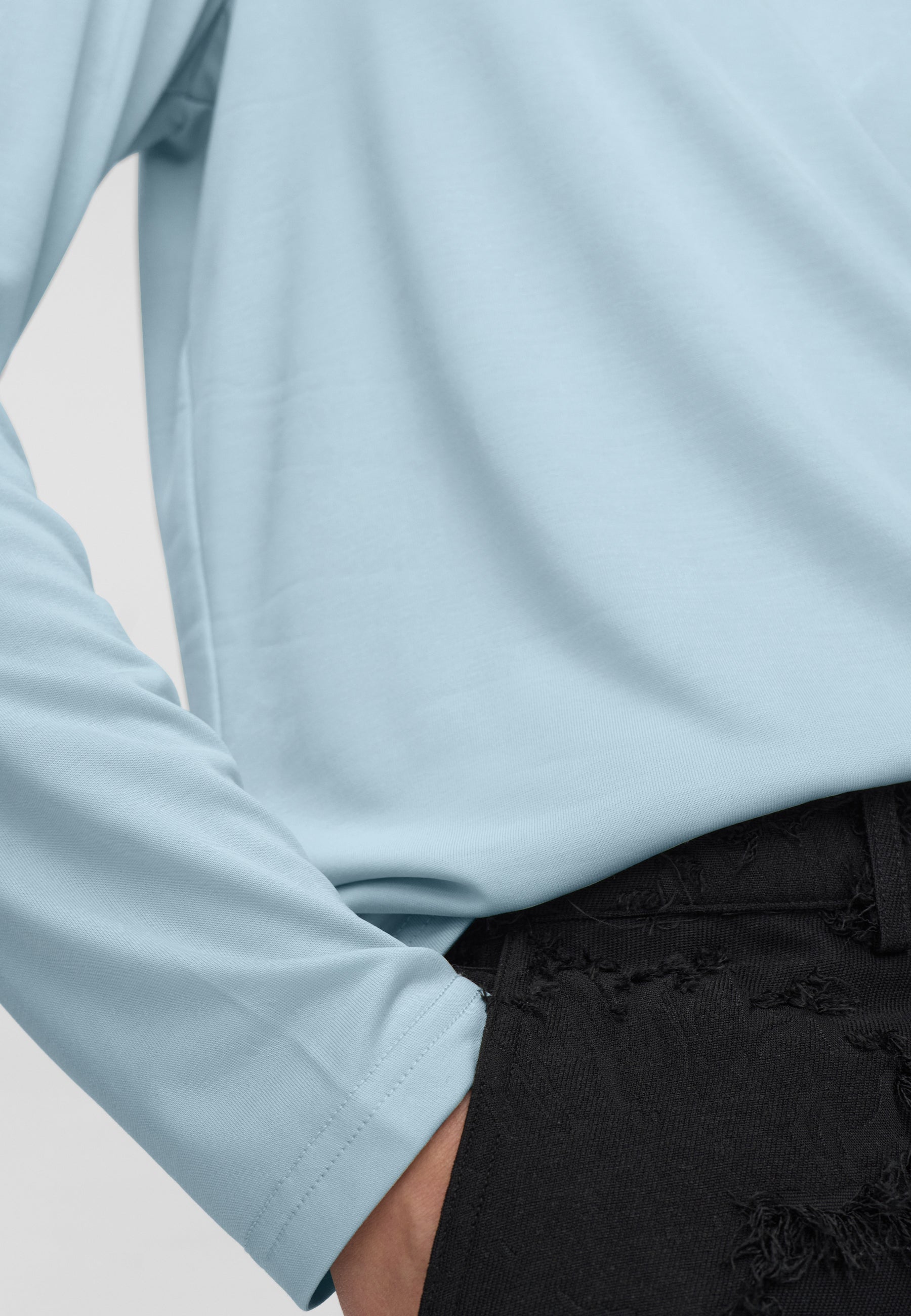 minimum female Margot Tee 0281 Long Sleeved T-shirt 4115 Cashmere Blue