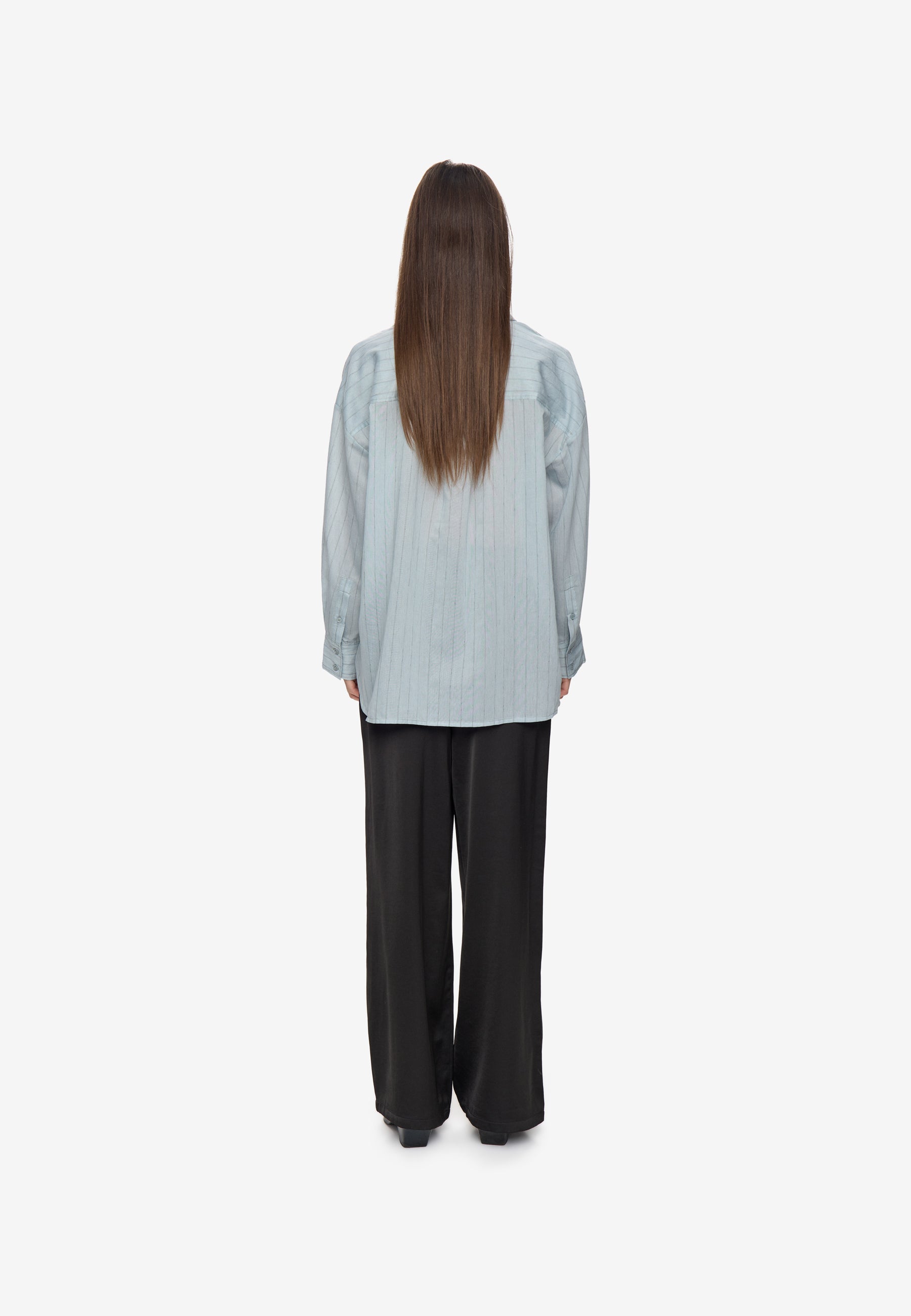 minimum female Mette shirt 4461 Long Sleeved Shirt 4115 Cashmere Blue