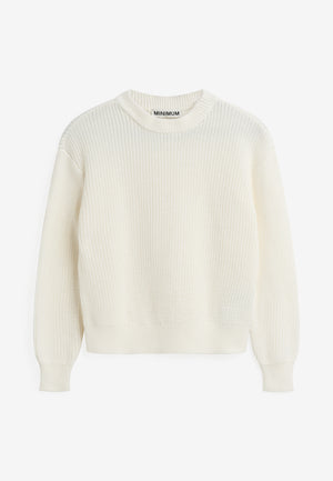 minimum female Mikala jumper G006 GOTS Jumper 004 Broken White