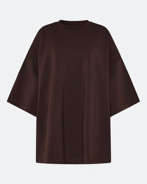 minimum female Norah oversized t-shirt 4157 Short Sleeved T-shirt 1914 Seal Brown