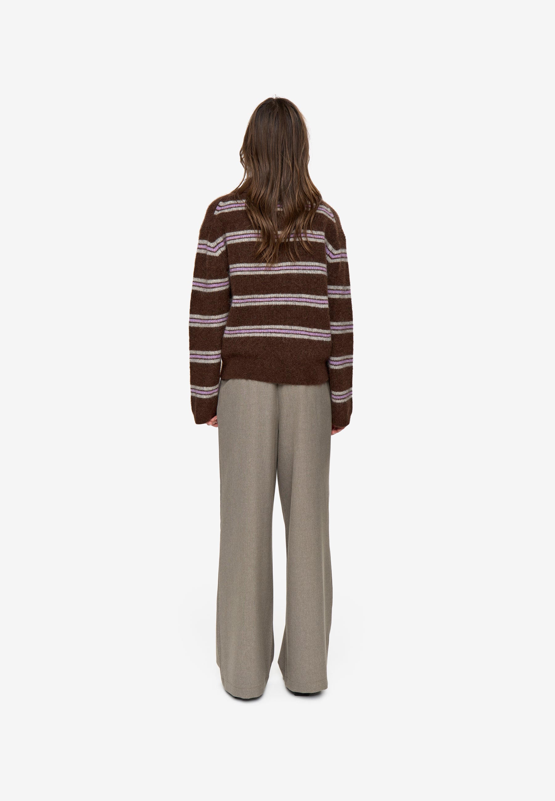minimum female Ranni ls polo 4594 Jumper 1215 Shaved Chocolate
