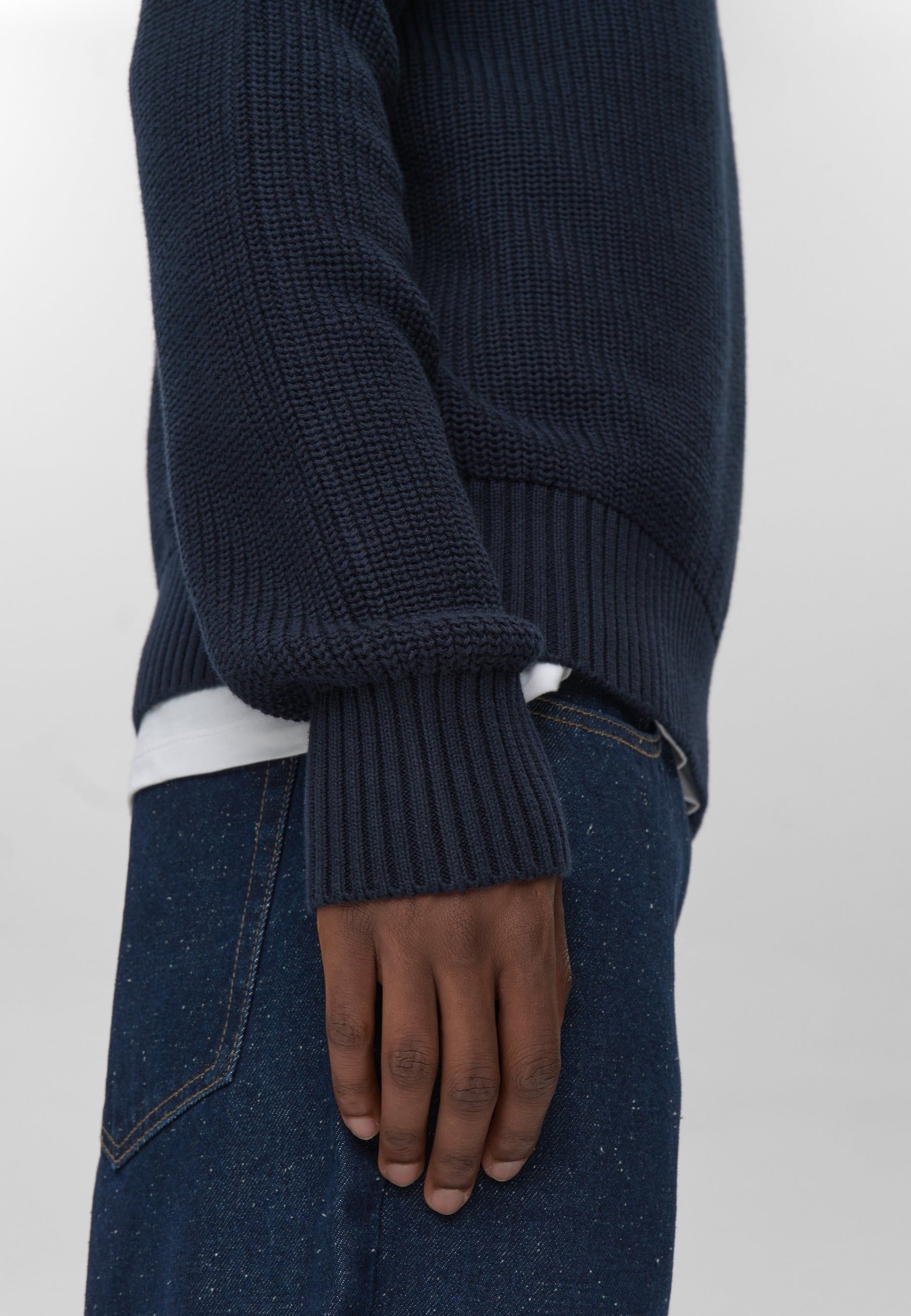 minimum male Rob basic knit sweater G006 GOTS Sweater 3922 Sky Captain