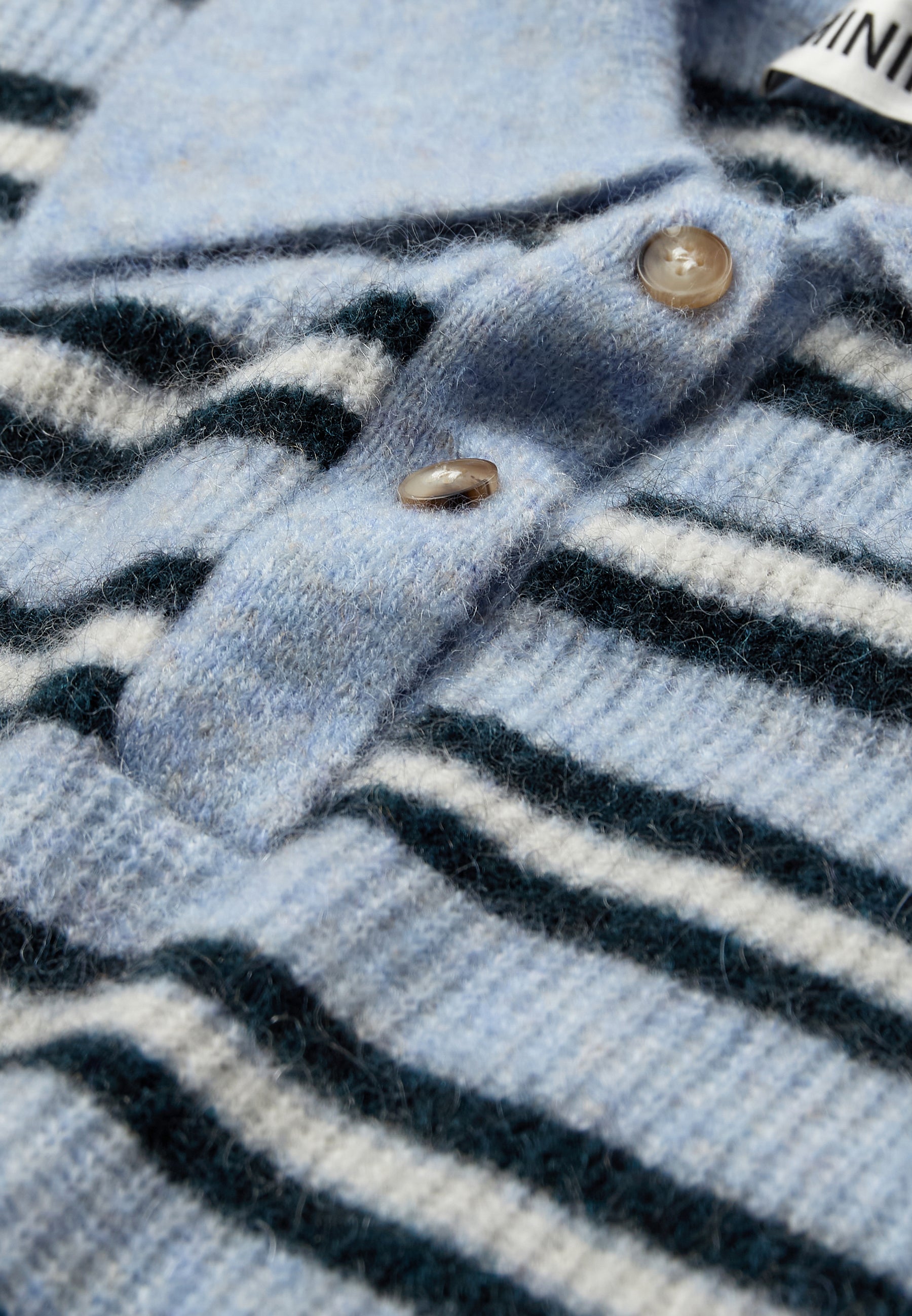 minimum female Ruth knit polo 4594 Jumper 4115 Cashmere Blue