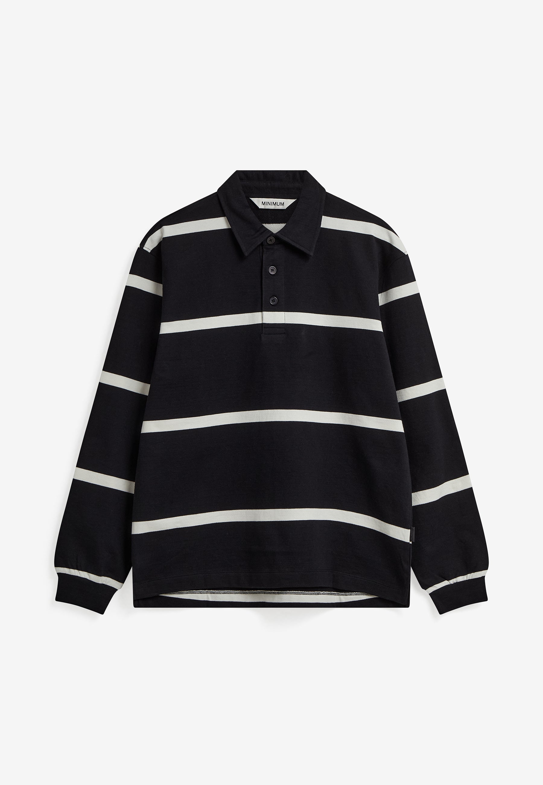 minimum male Tate rlx YD strp ls polo G4881 Polo 999 Black
