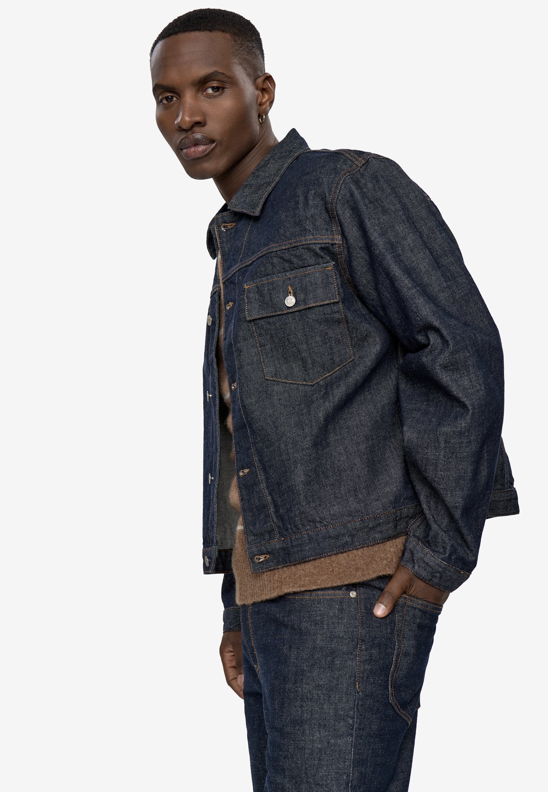 minimum male Troy jacket 4865 Denim Jacket 1003 Dark Blue