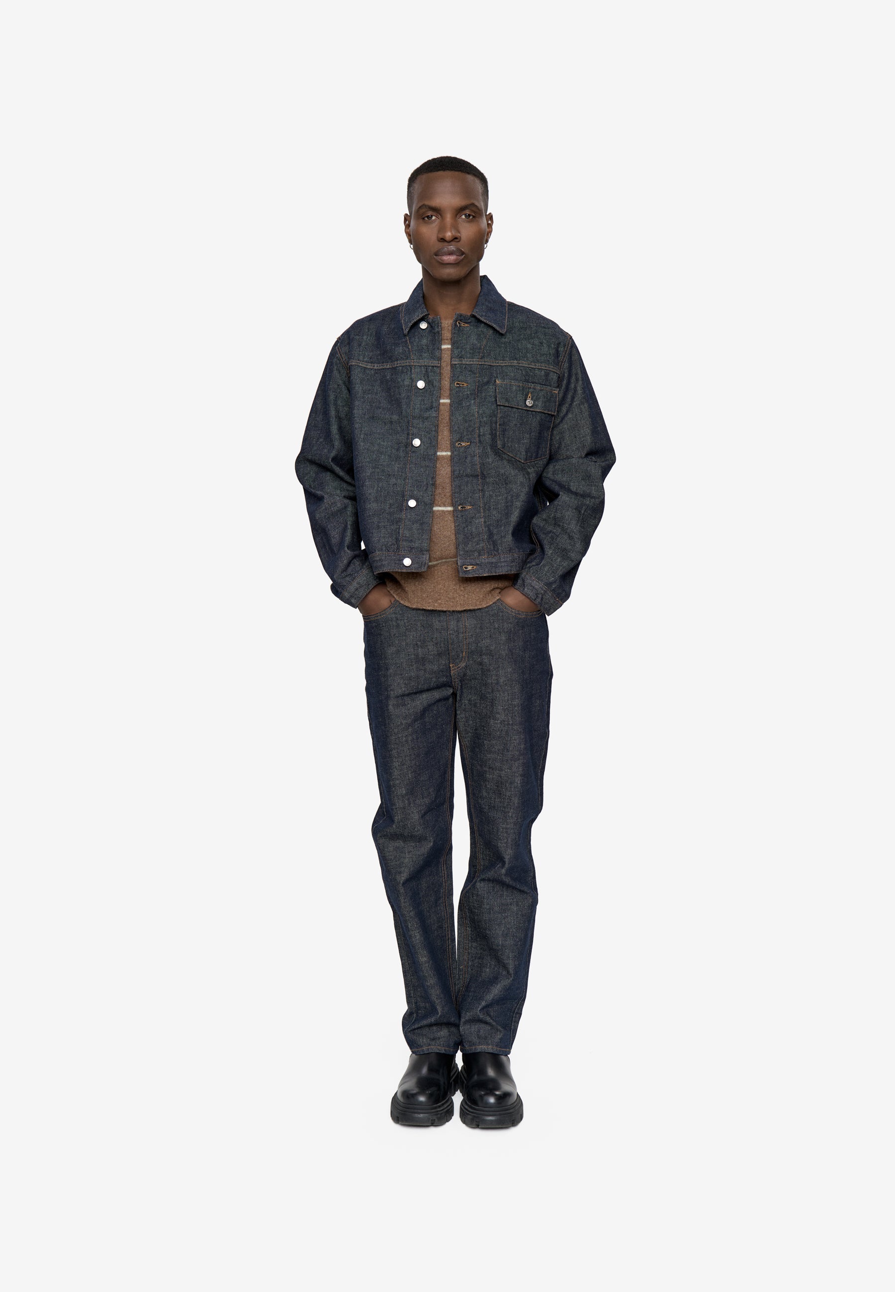 minimum male Troy jacket 4865 Denim Jacket 1003 Dark Blue